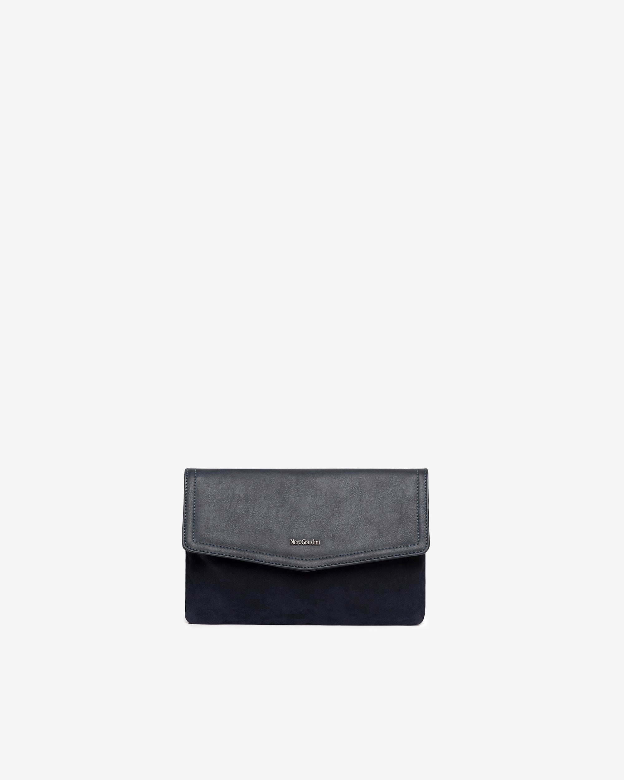 Women's Leather and Technical Material Clutch