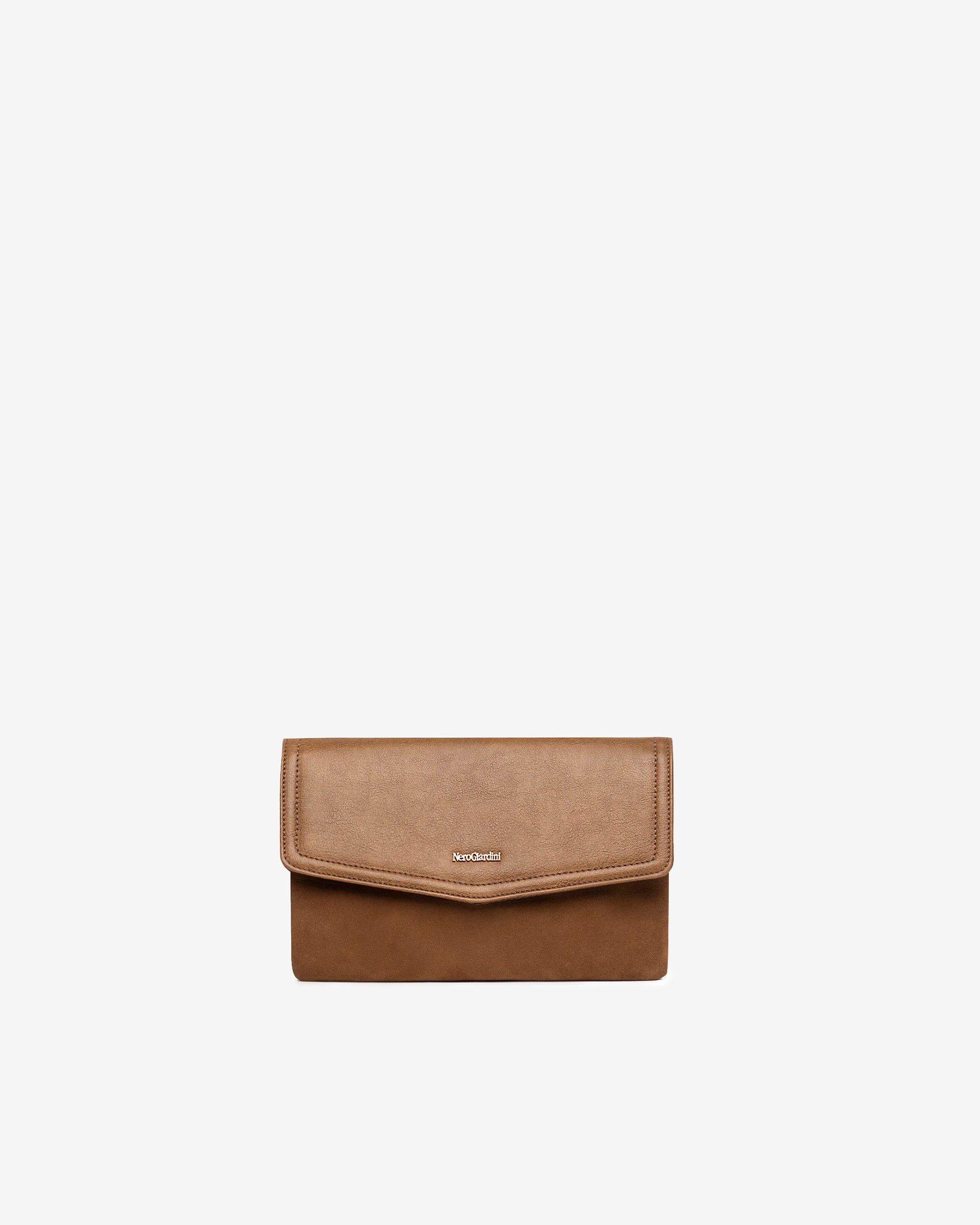 Women's Leather and Technical Material Clutch