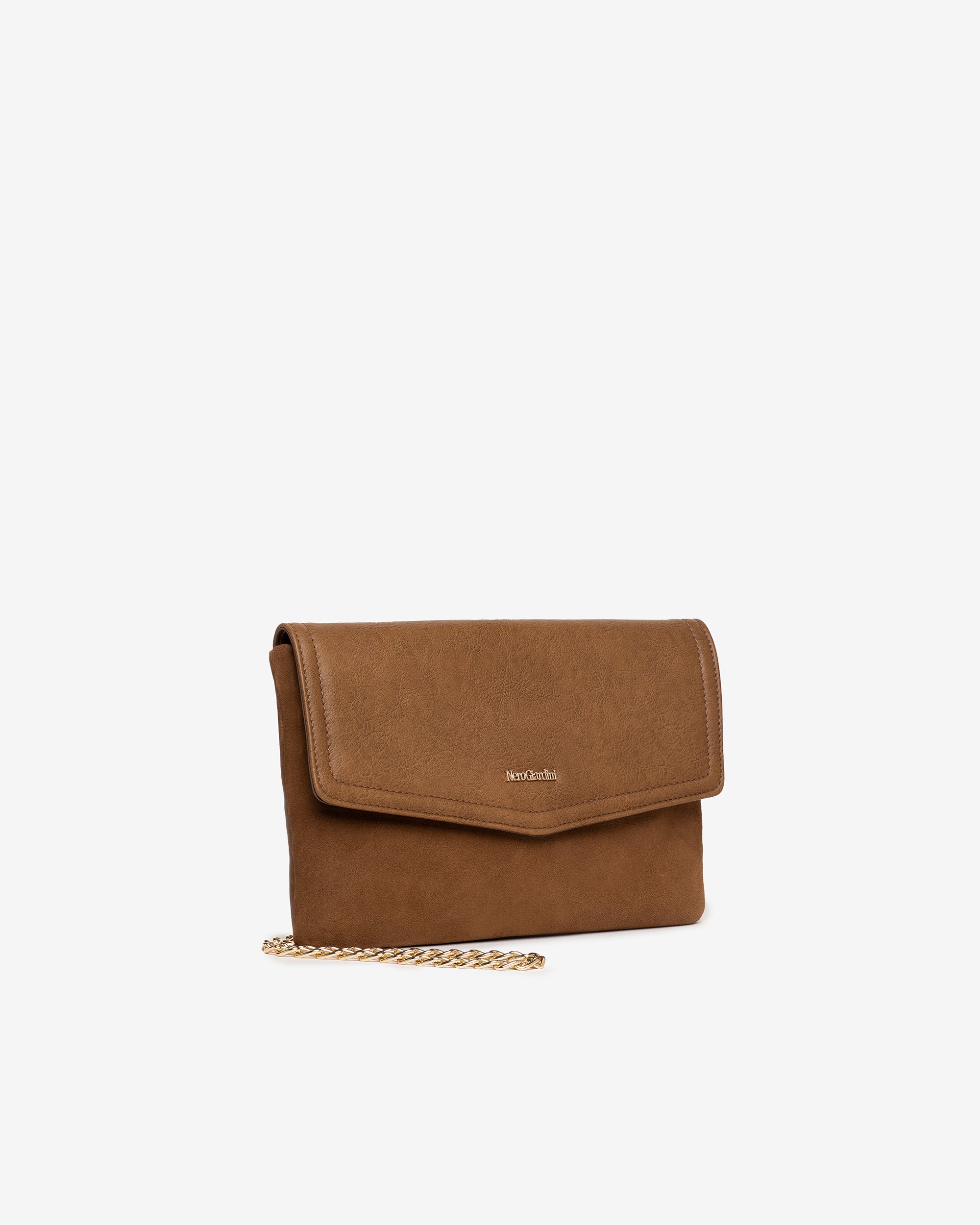 Women's Leather and Technical Material Clutch