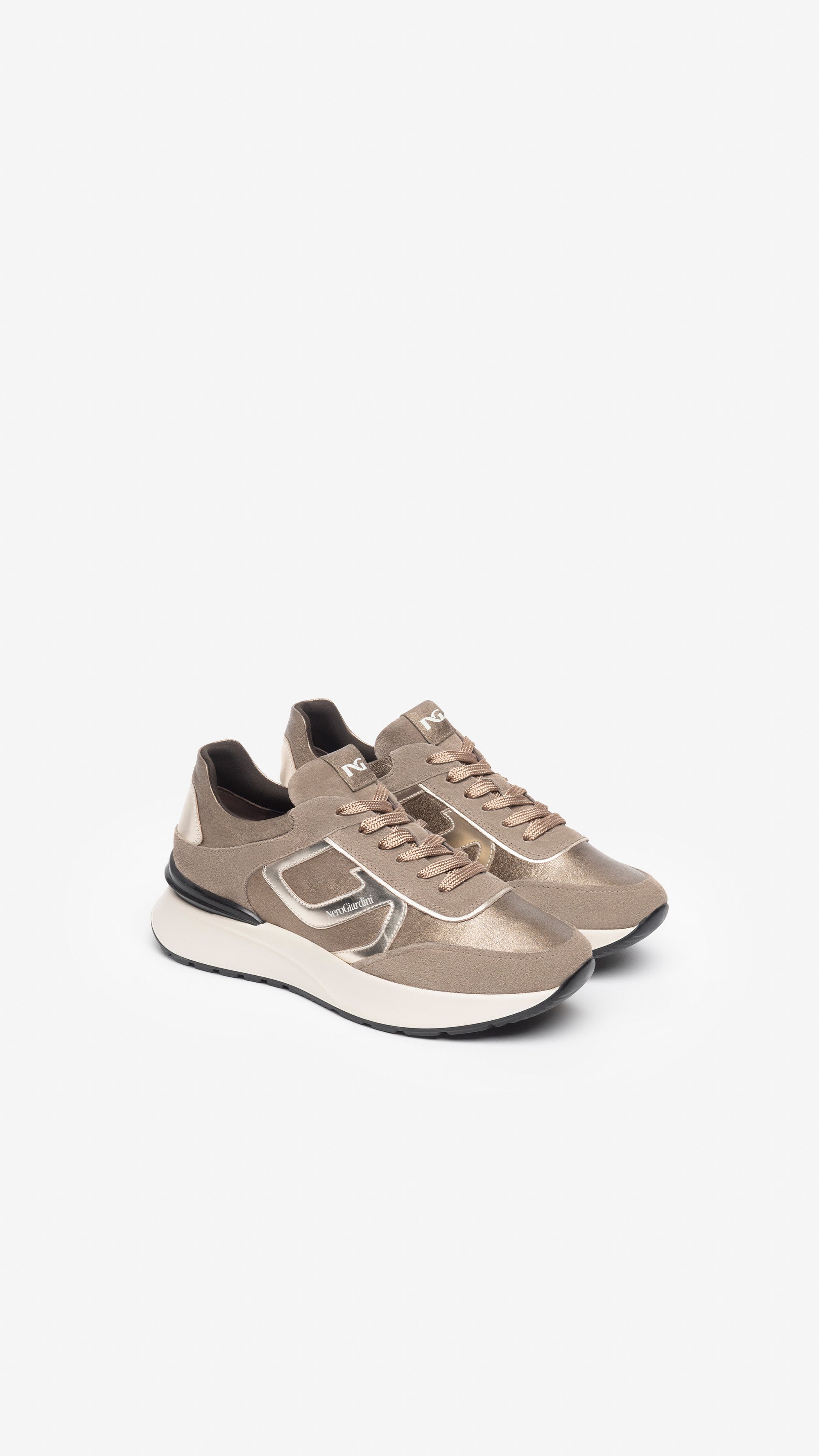 Sneakers Donna in Camoscio e Pelle
