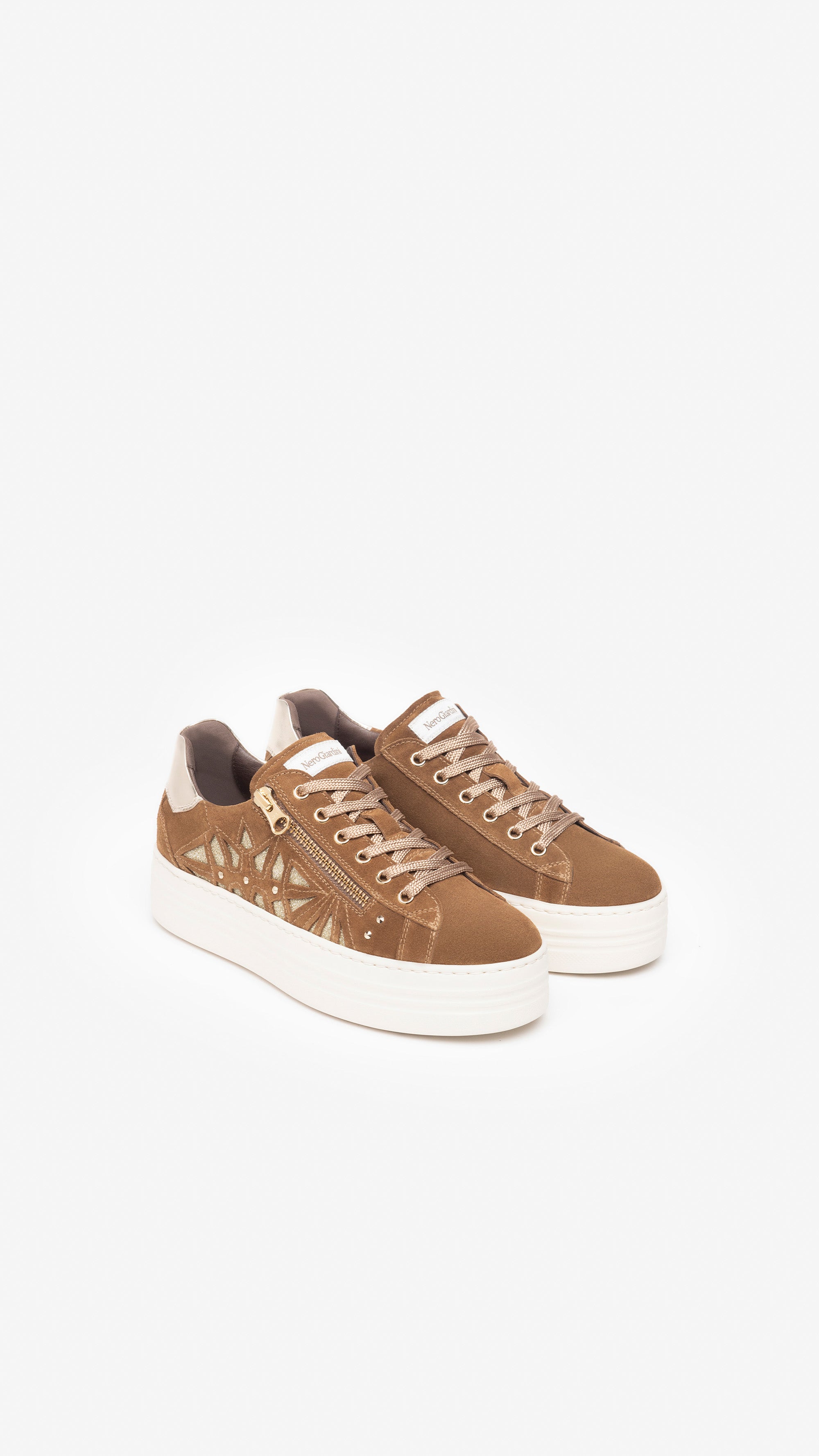 Sneakers Donna in Camoscio e Pelle