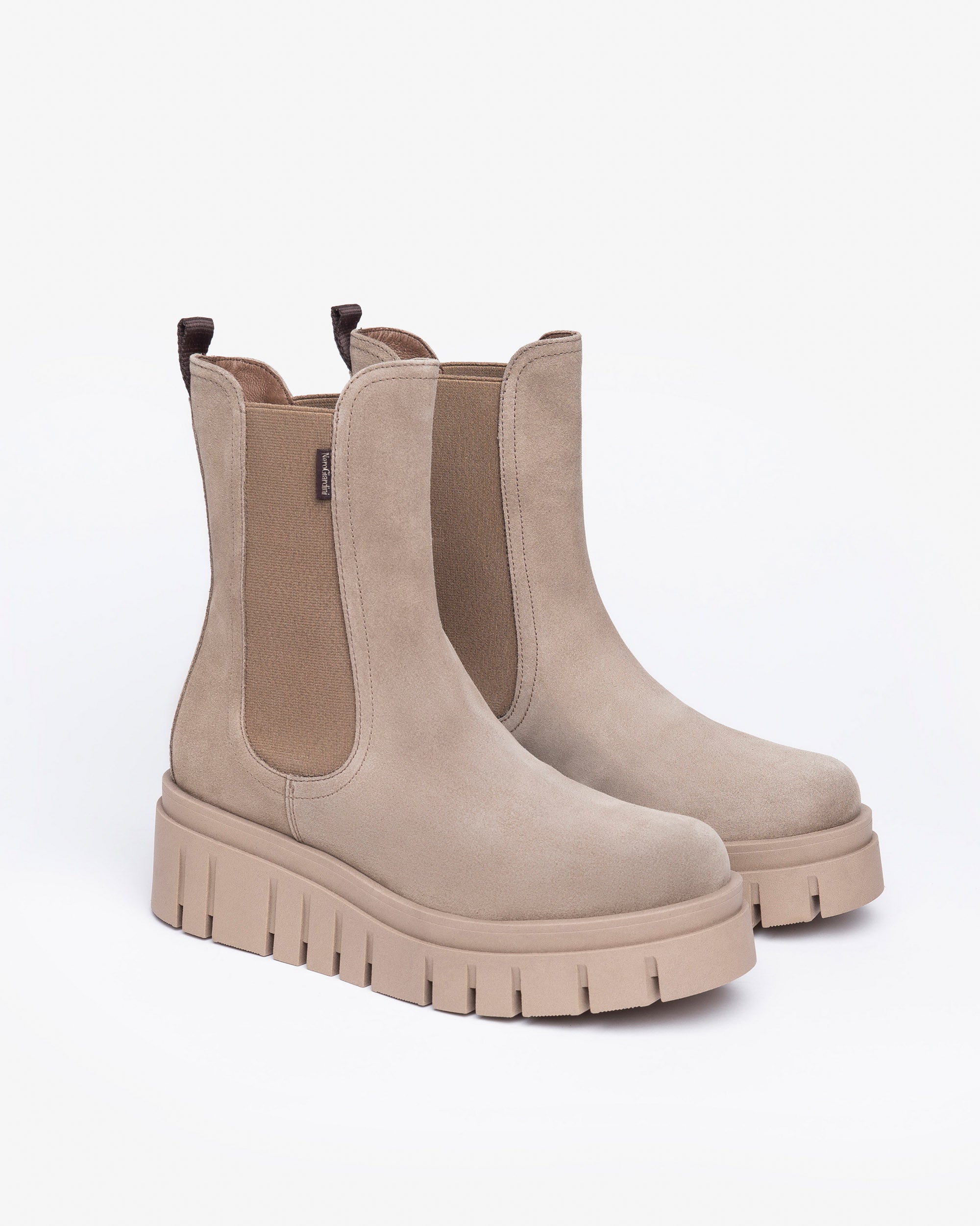 Chelsea-Boots aus Veloursleder für Damen