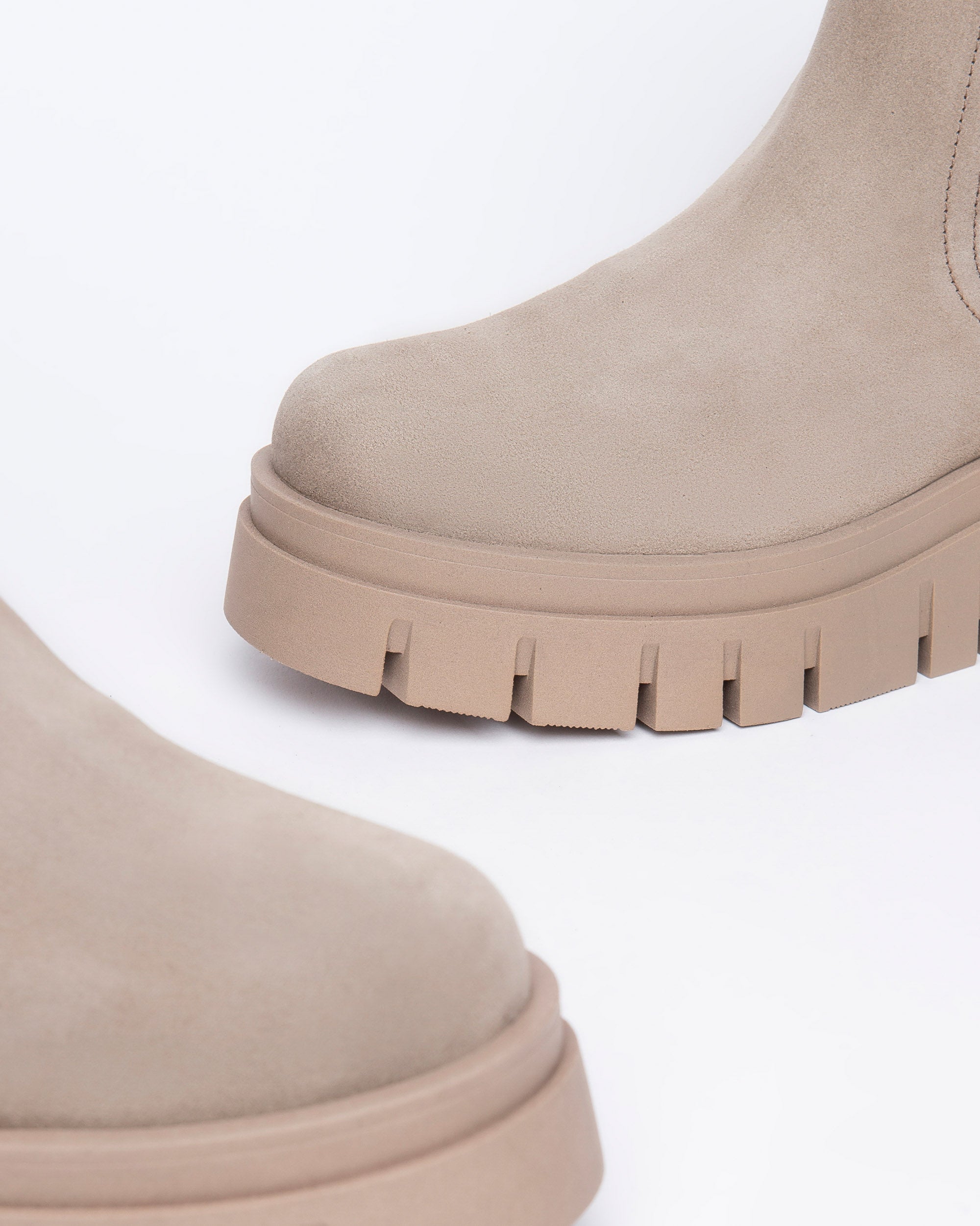 Chelsea-Boots aus Veloursleder für Damen