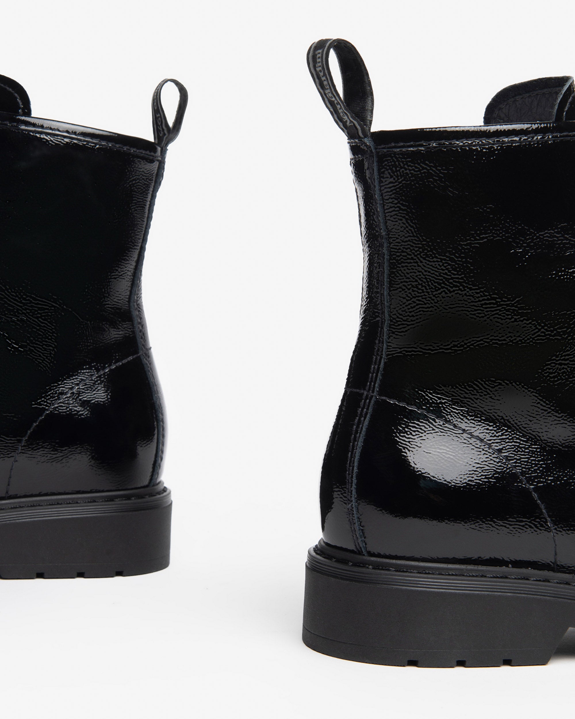 Women’s Patent Combat Boots