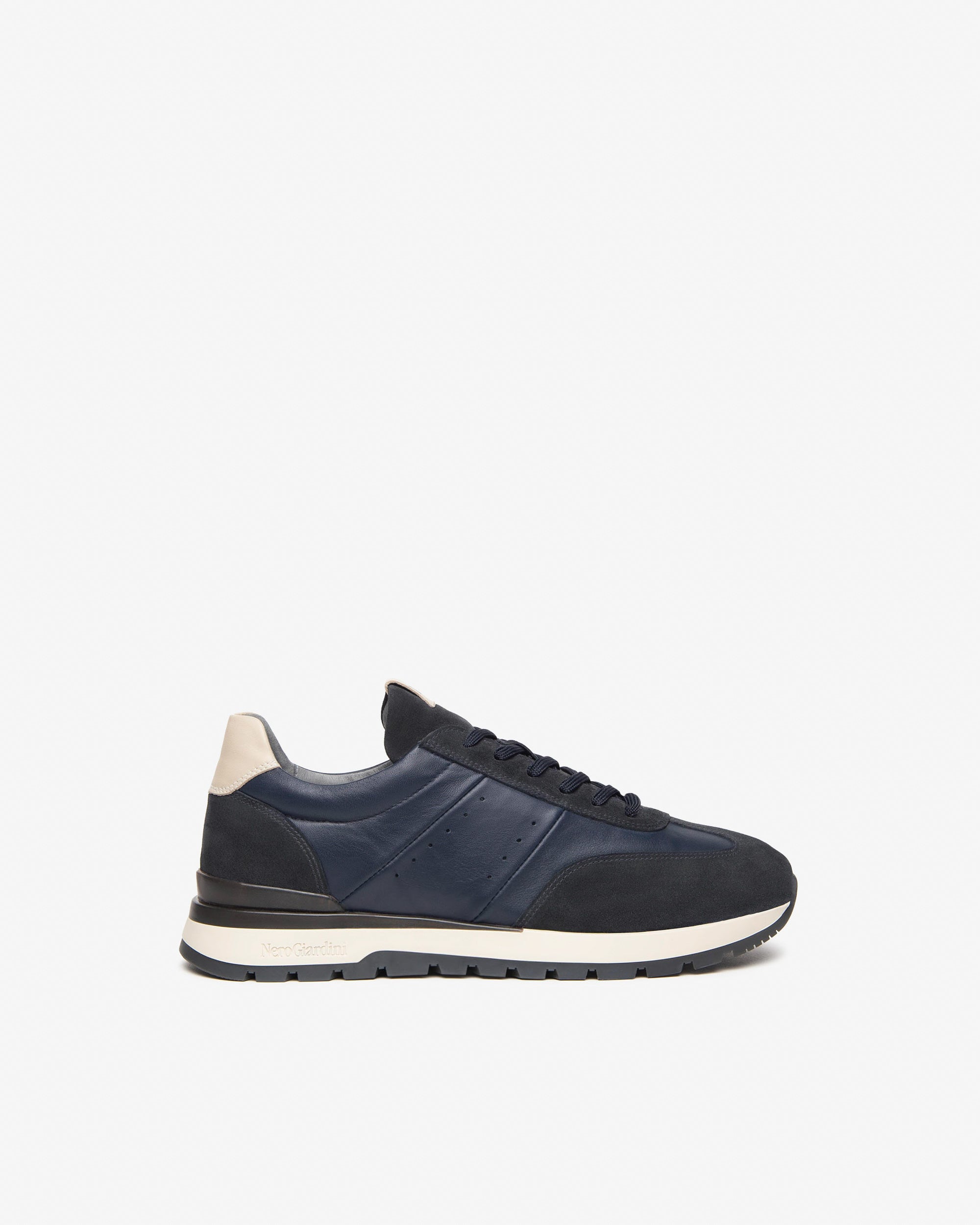 Sneakers Heren in Suède en Leder
