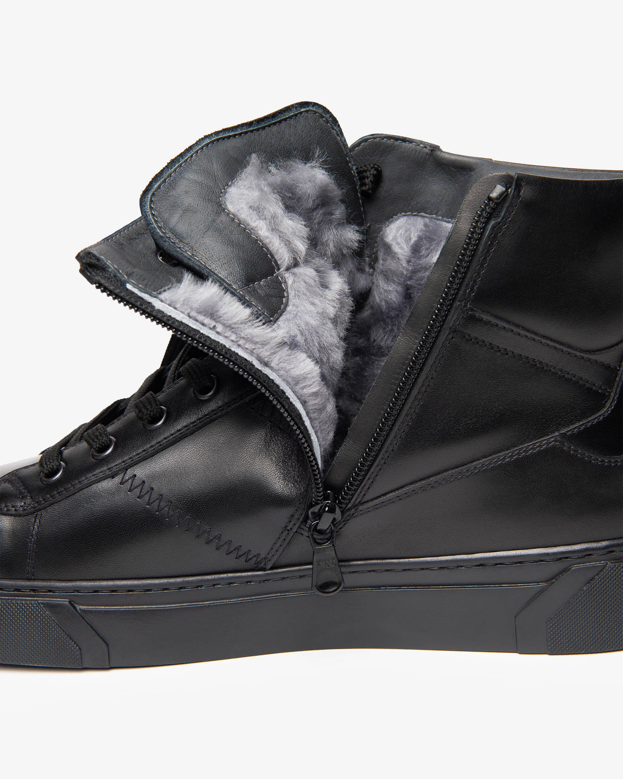 Hoge Sneakers Heren in Leder