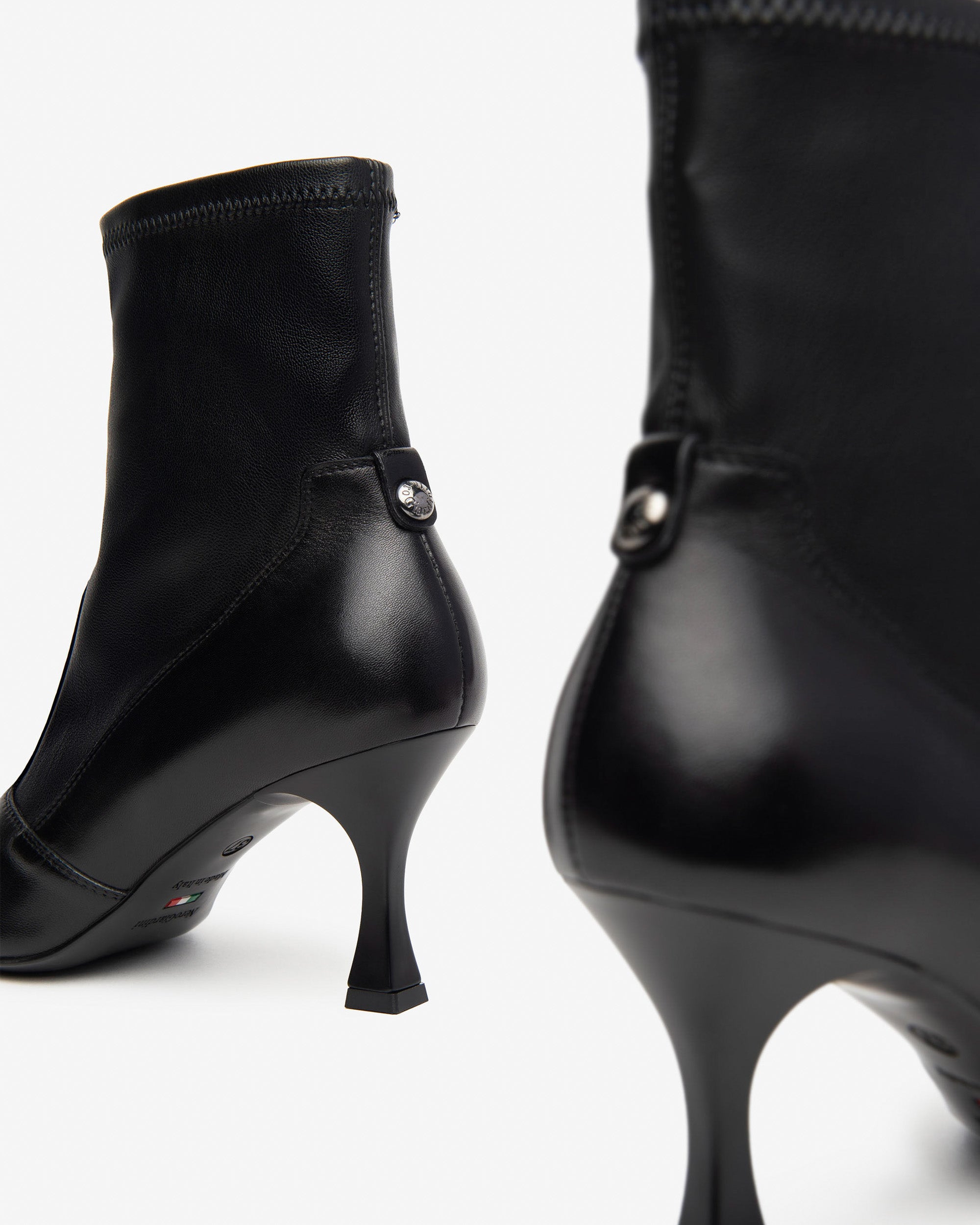 Bottines Femme en Cuir et Matière Technique