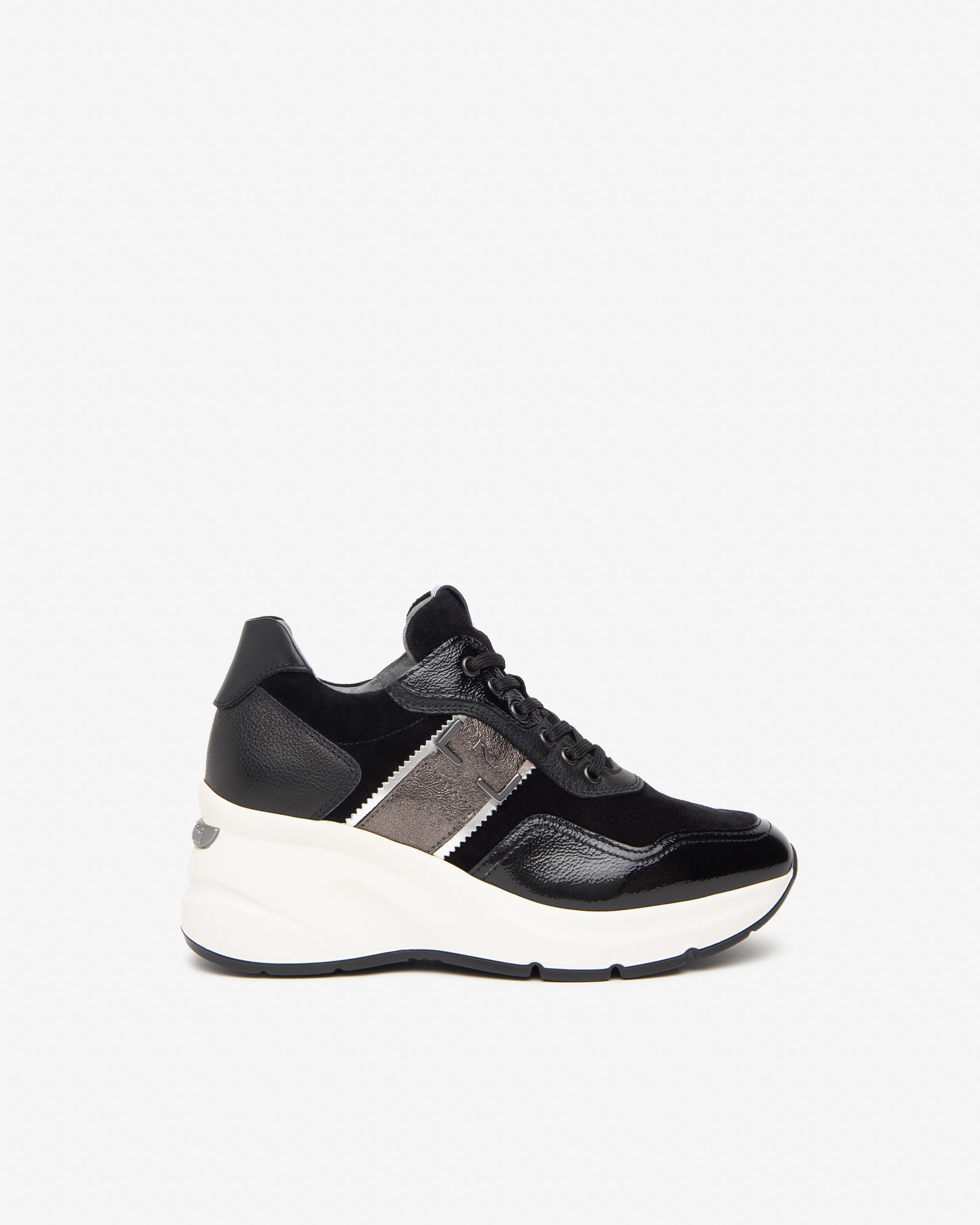 Sneakers Donna in Vernice, Camoscio e Materiale Tecnico