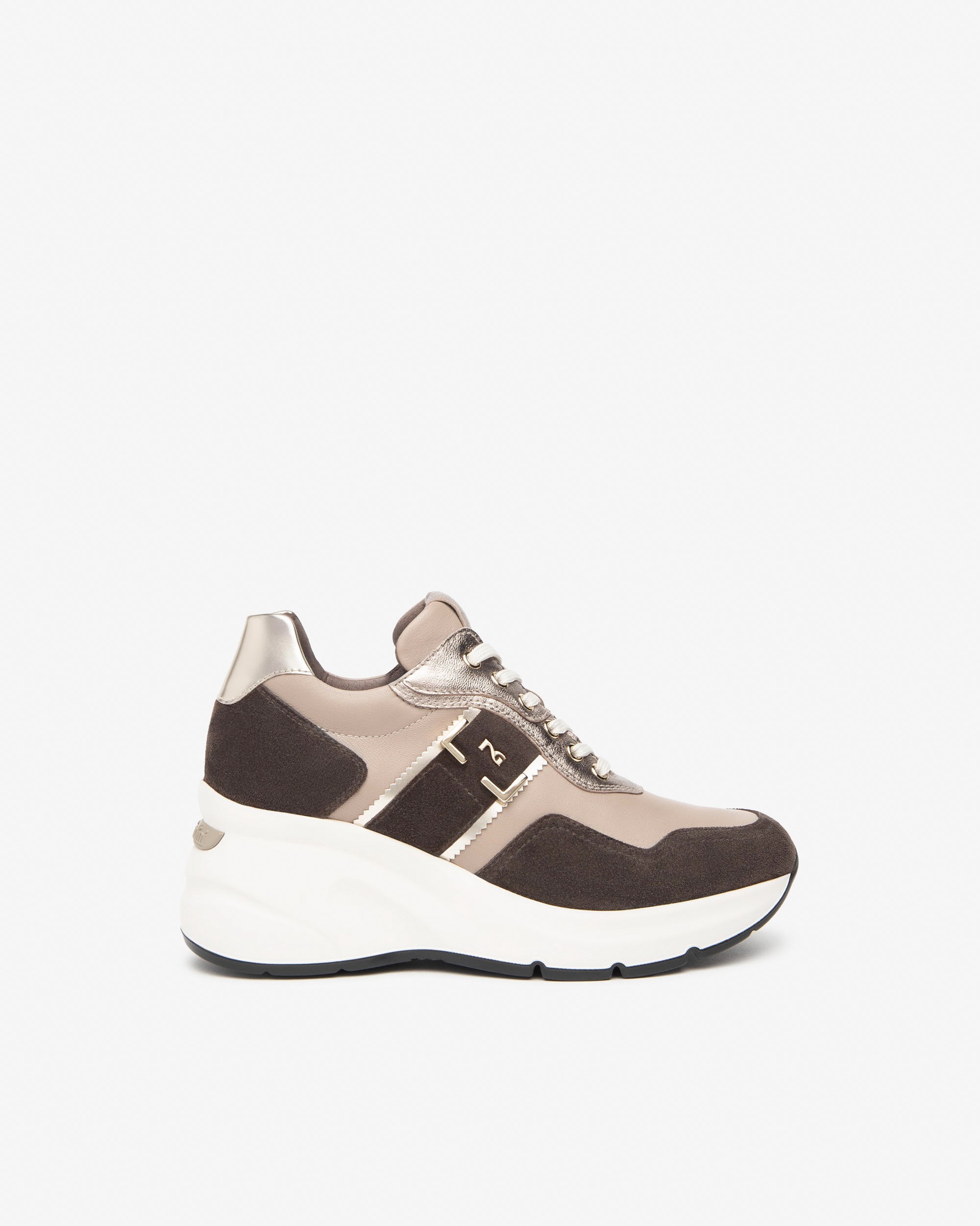 Sneakers Donna in Camoscio, Pelle e Materiale Tecnico