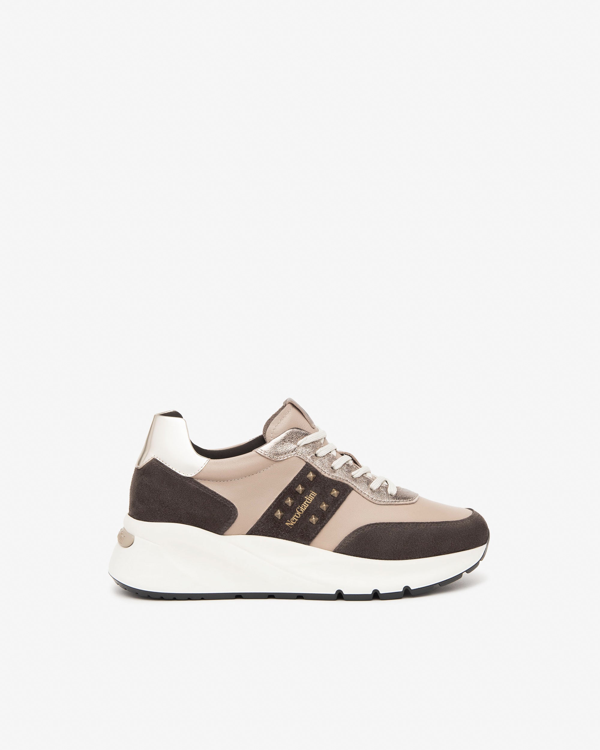 Sneakers Donna in Camoscio, Pelle e Materiale Tecnico