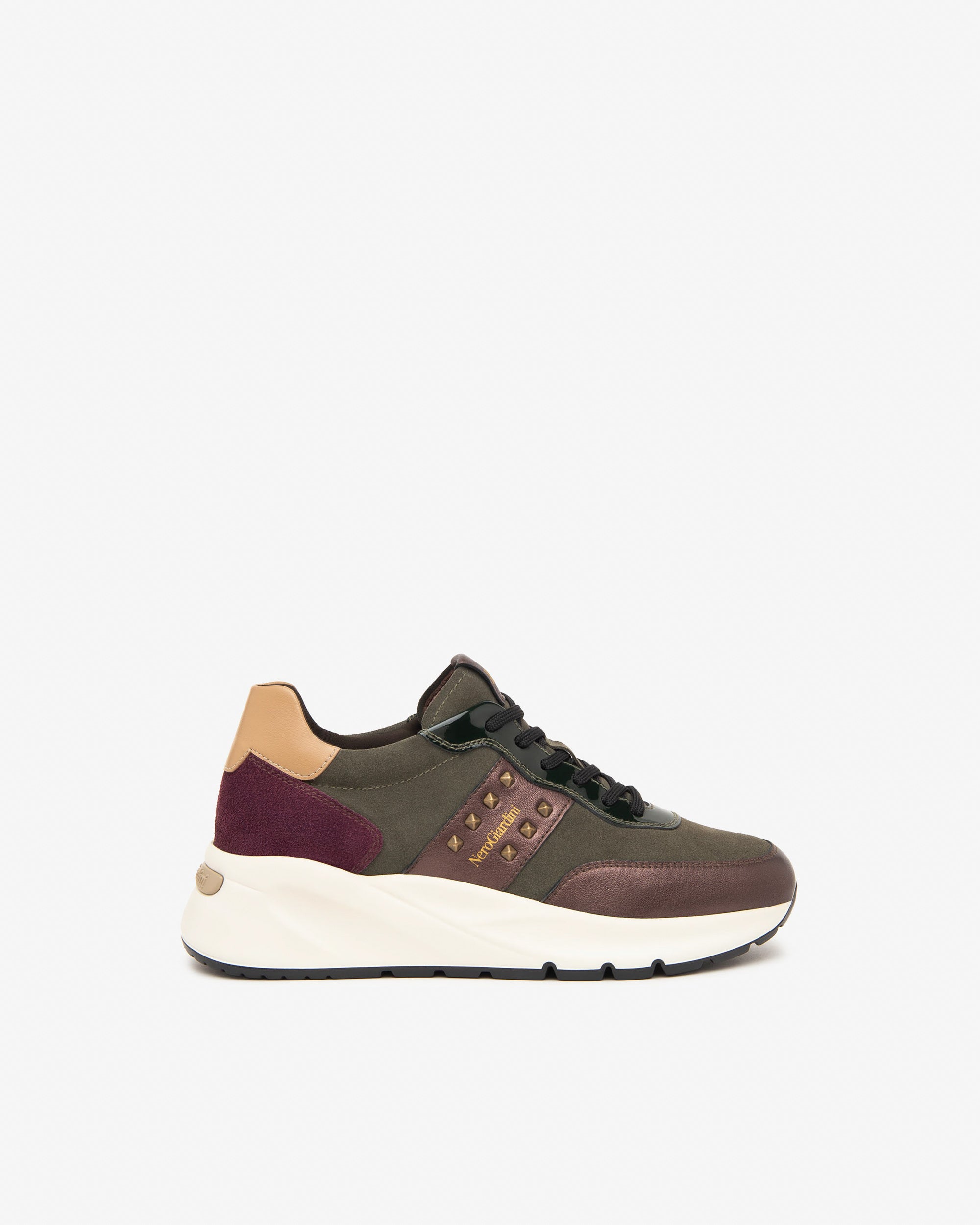 Sneakers Dames in Leder, Suède en Lak