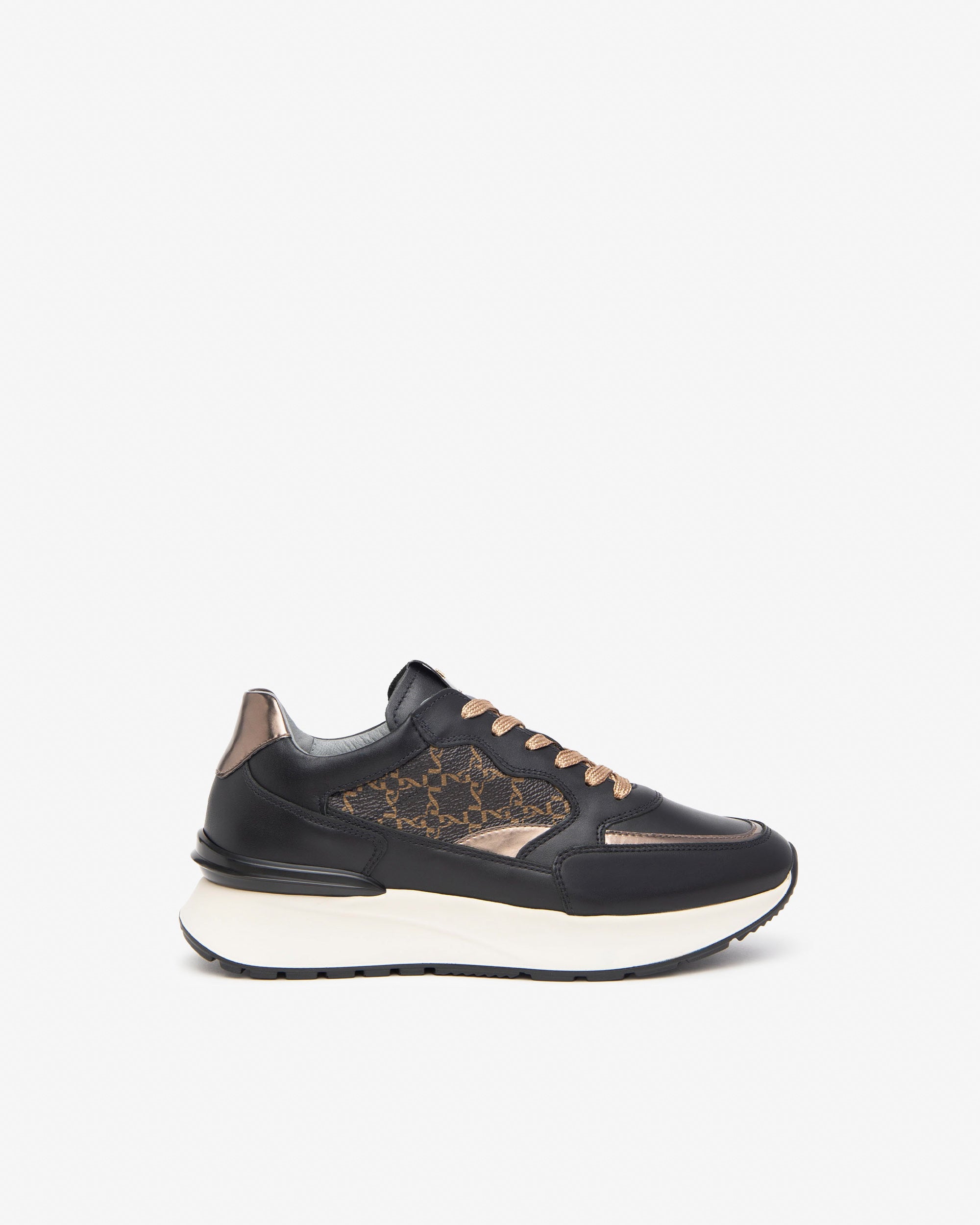 Women’s Leather and Technical Fabric Sneakers
