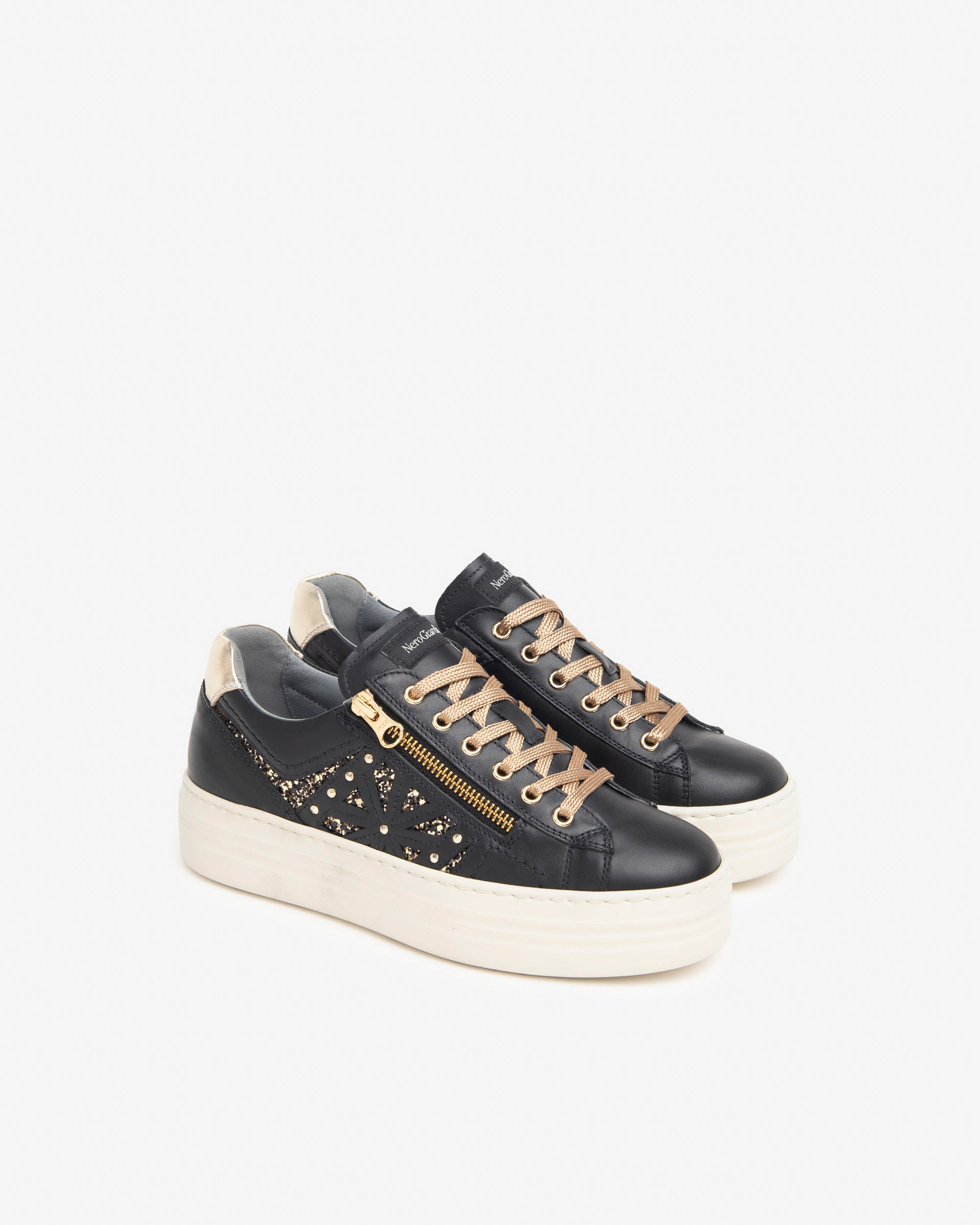 Sneakers Donna in Pelle e Materiale Tecnico
