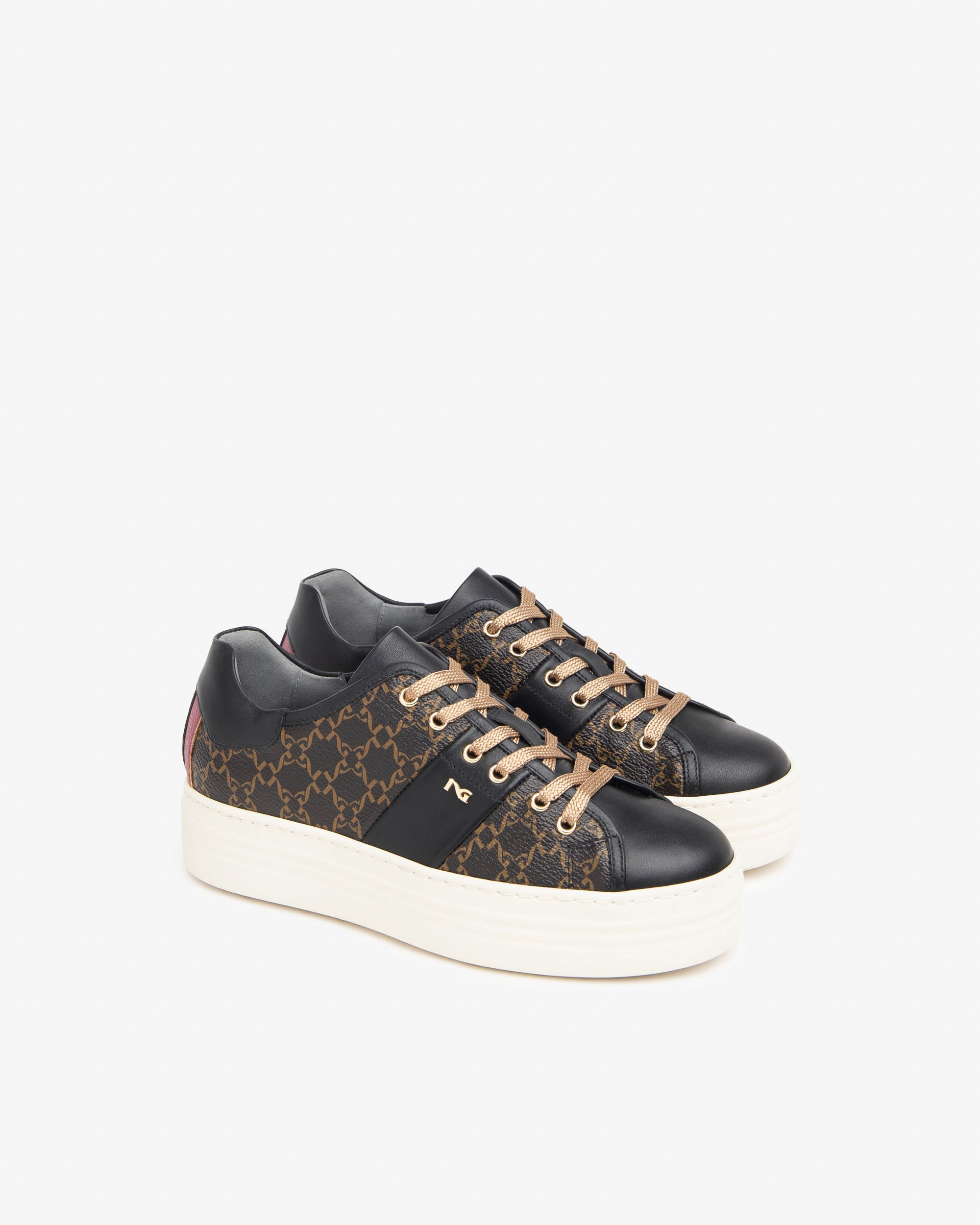 Sneakers Donna in Pelle e Materiale Tecnico