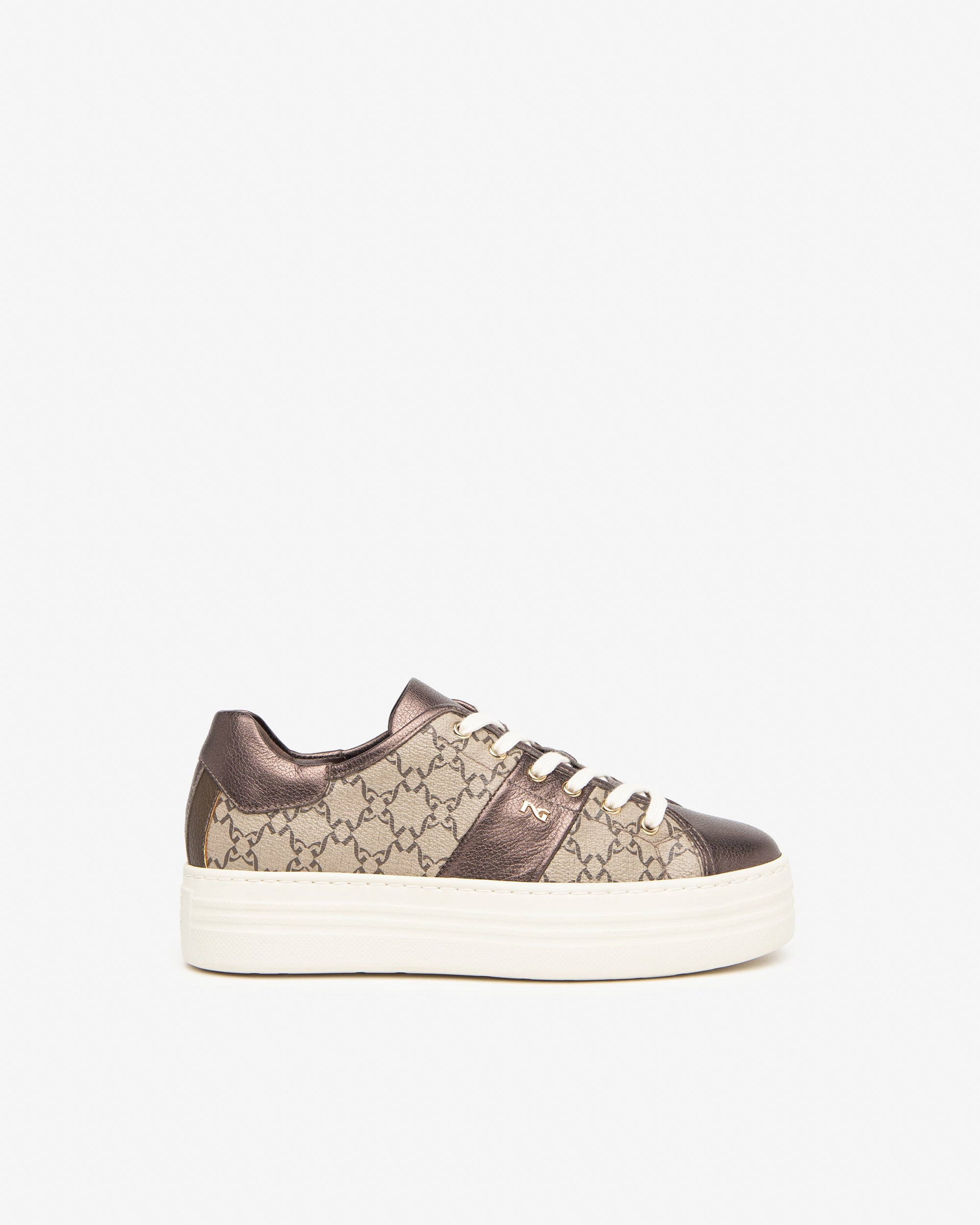Women’s Leather and Technical Fabric Sneakers