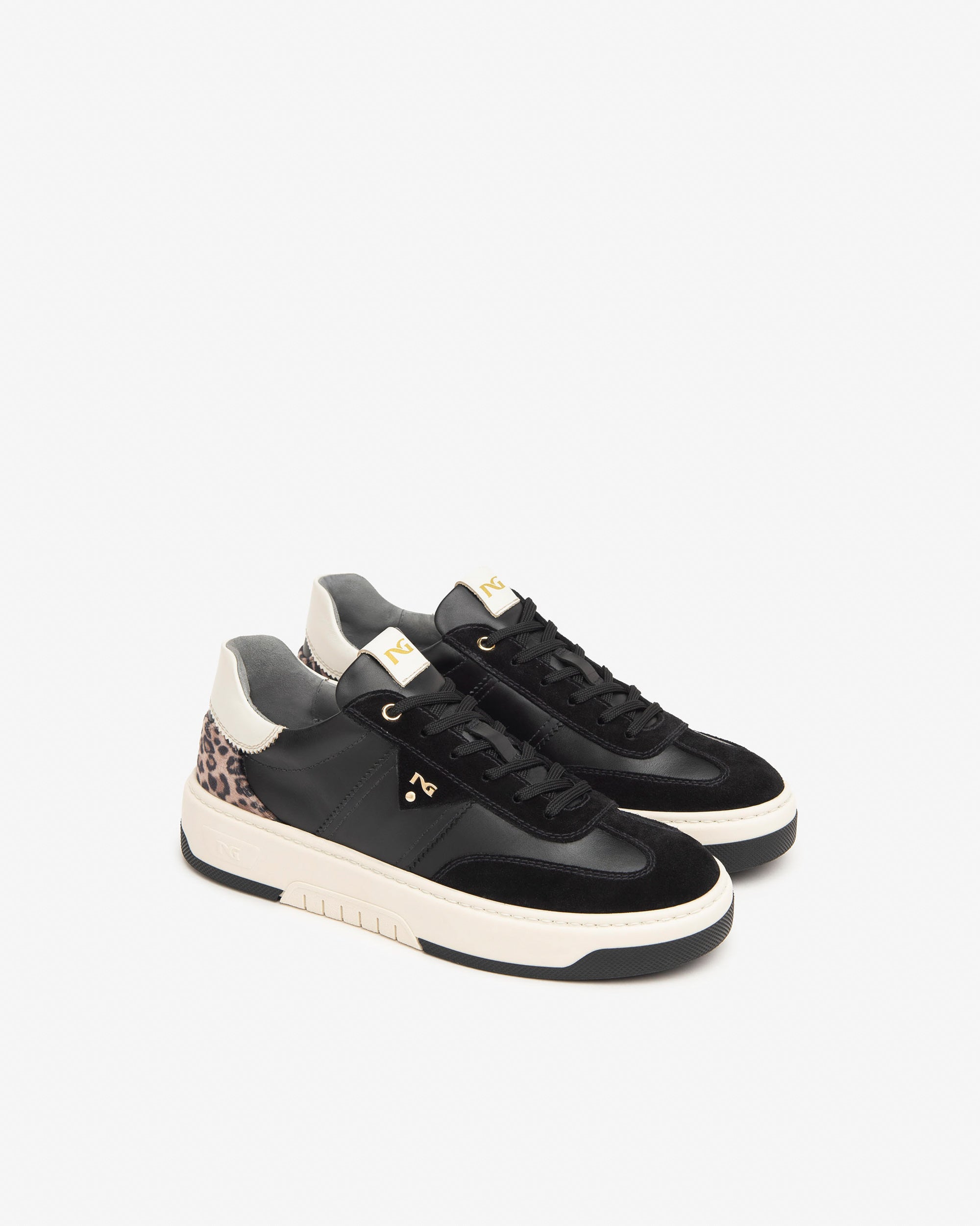 Sneakers Dames in Leder, Suède en Technisch Materiaal