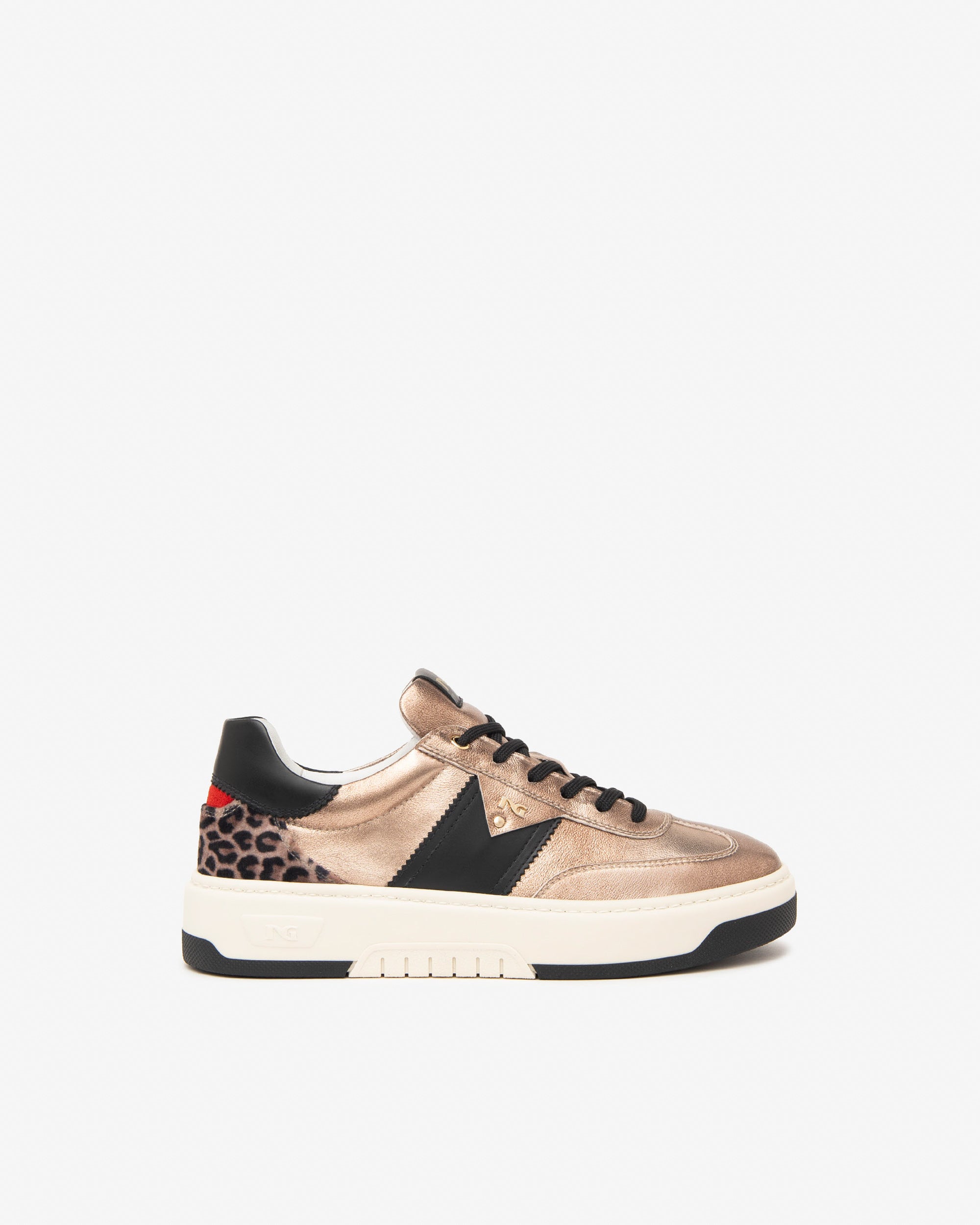 Sneakers Dames in Leder, Technisch Materiaal en Suède