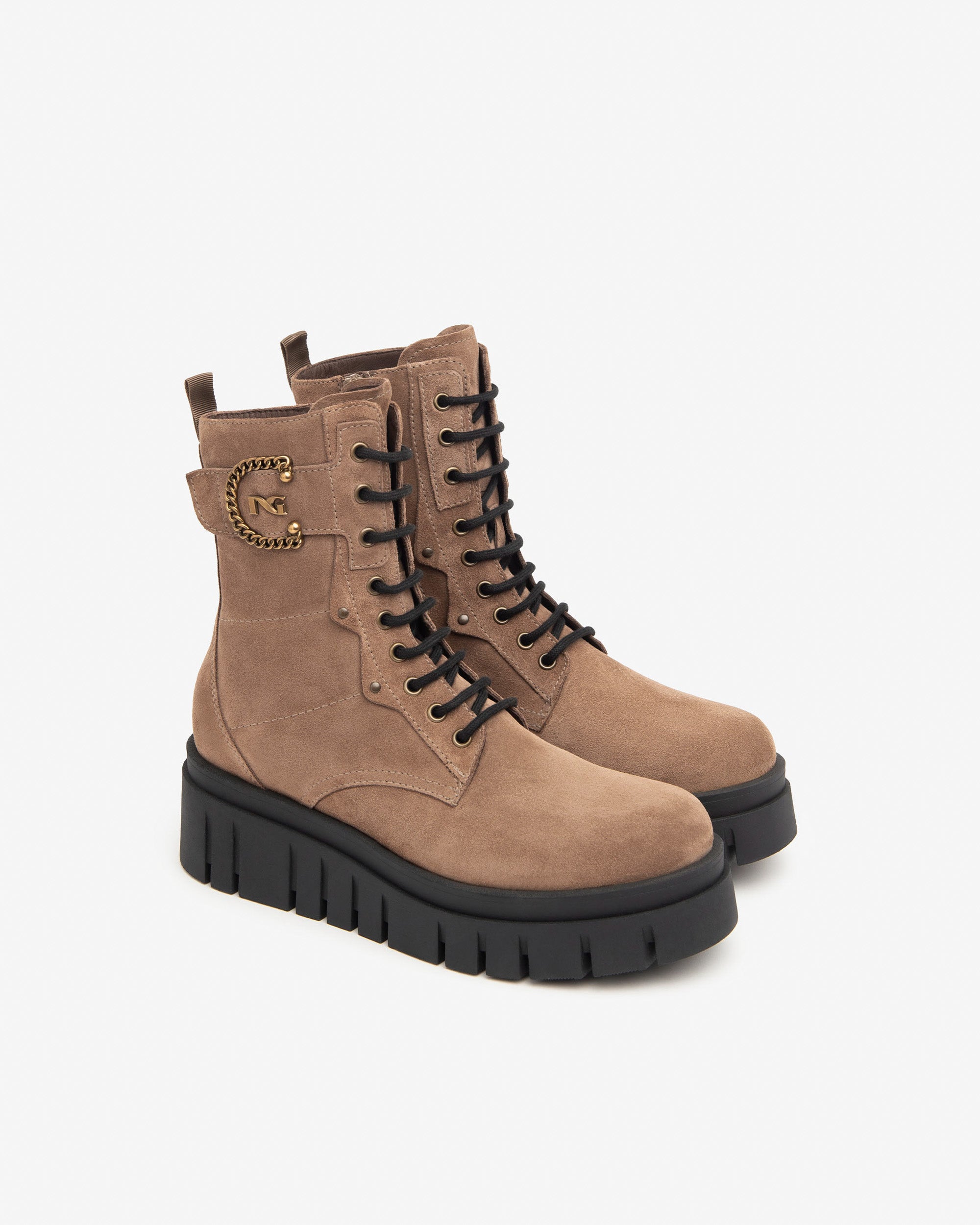 Women’s Suede Combat Boots