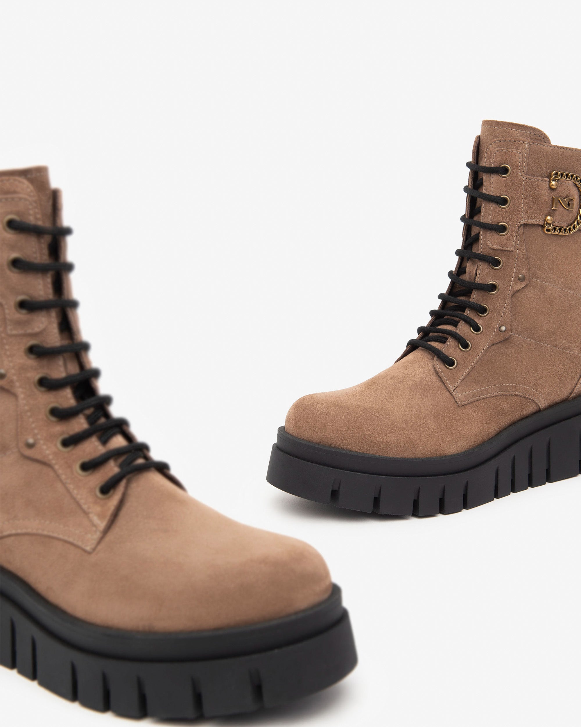 Women’s Suede Combat Boots