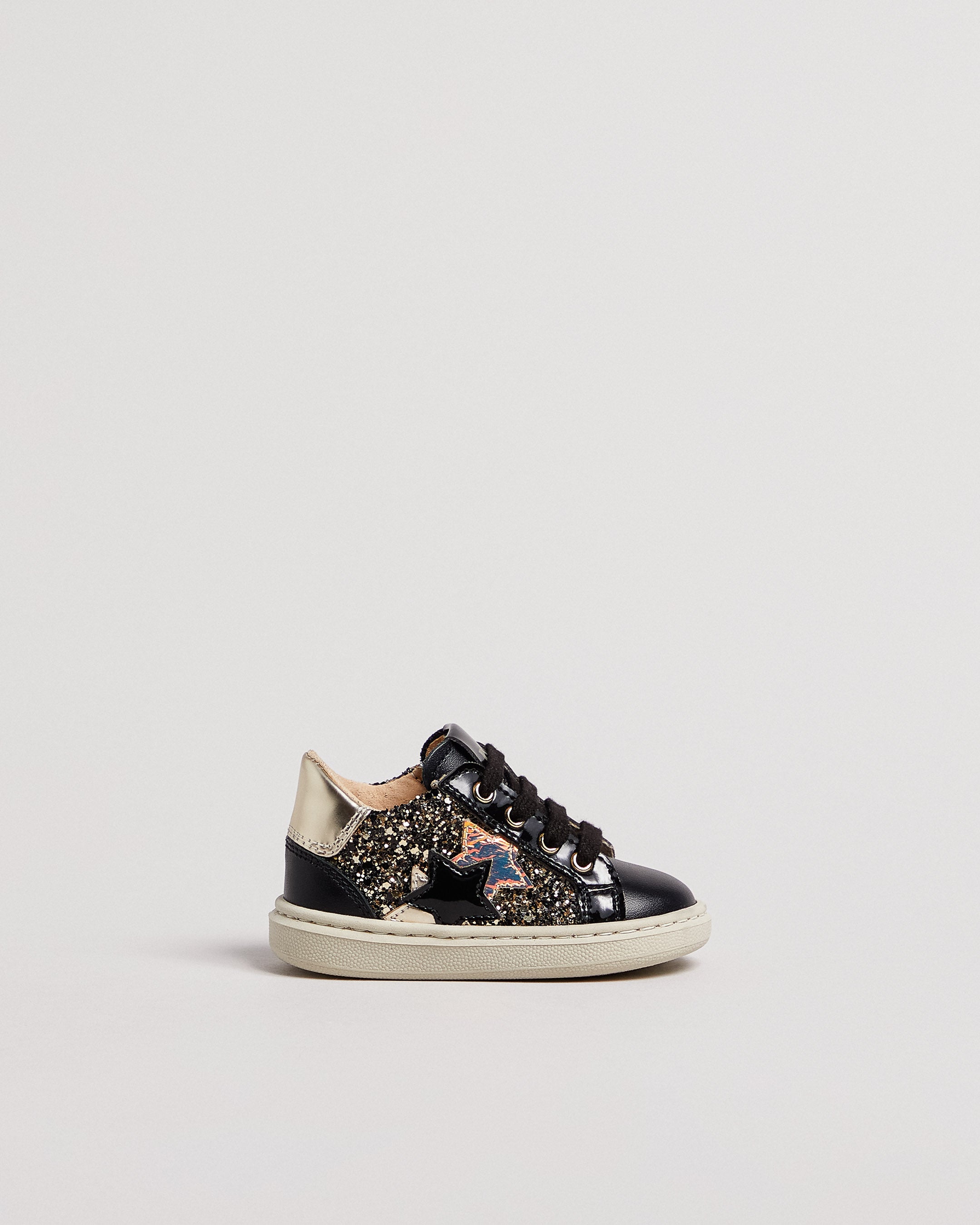 Sneakers Junior voor Meisje in Technisch Materiaal en Leder