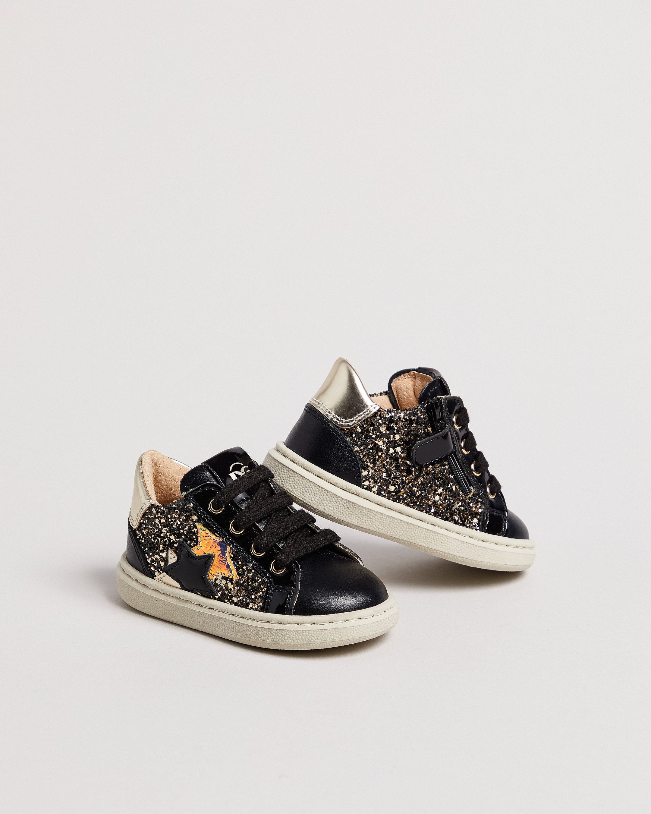 Sneakers Junior da Bambina in Materiale Tecnico e Pelle