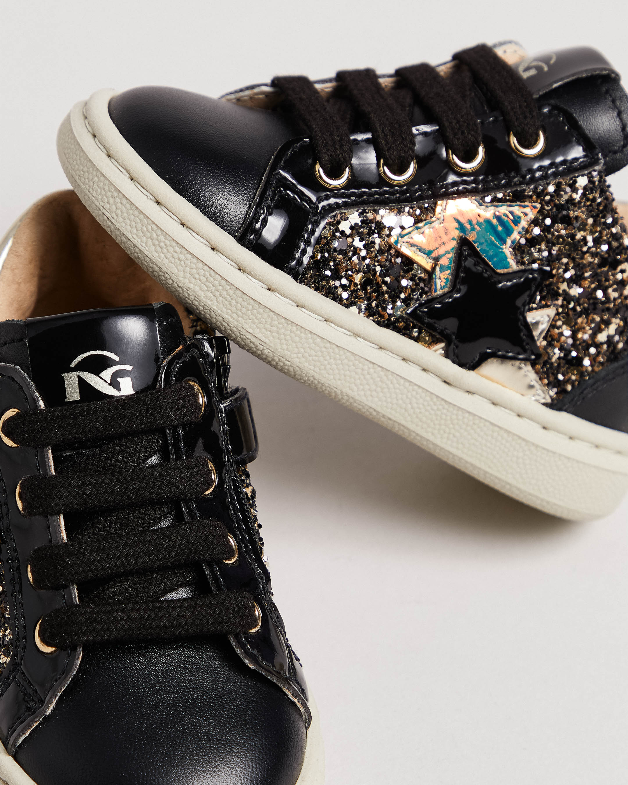 Sneakers Junior da Bambina in Materiale Tecnico e Pelle