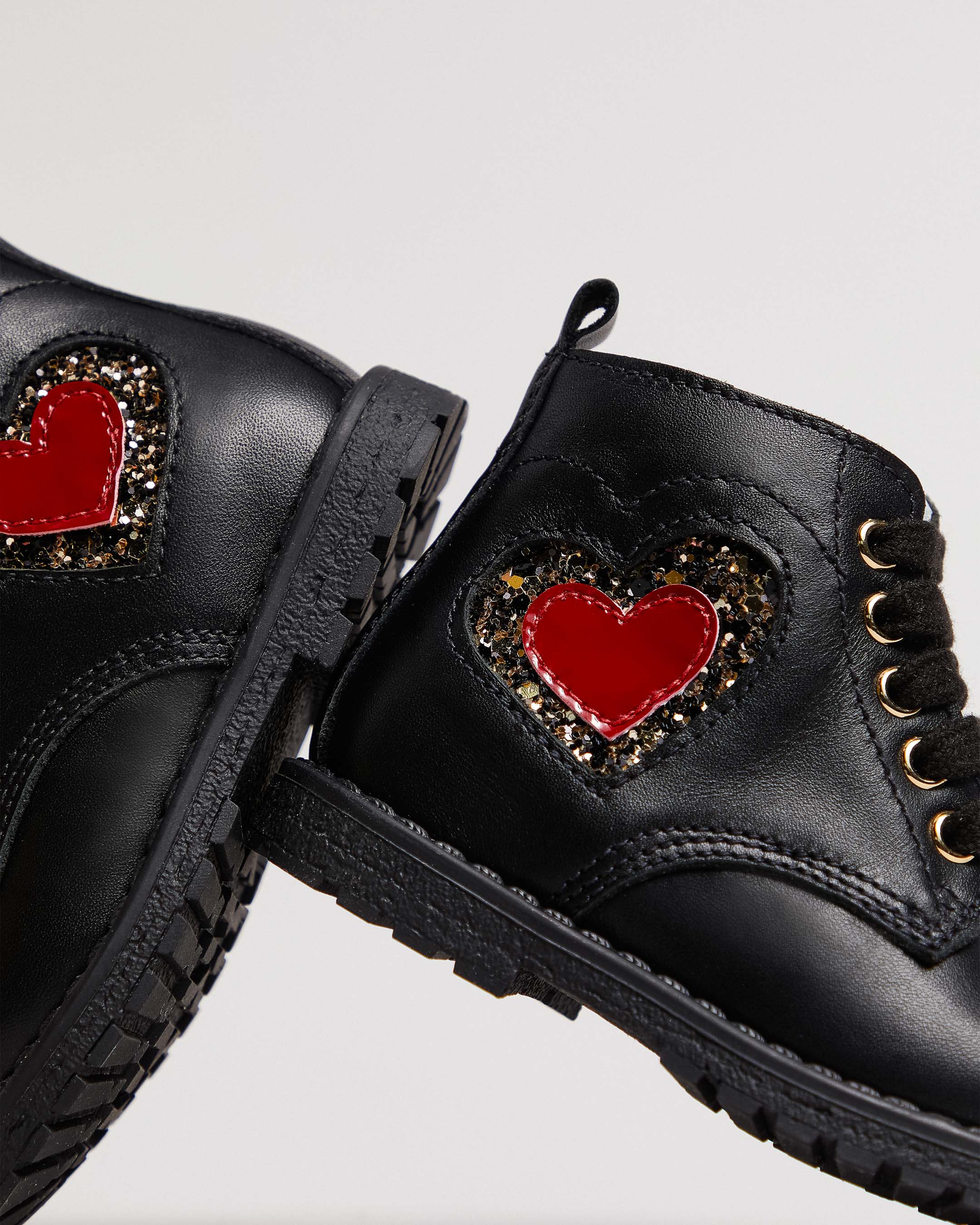 Anfibi Junior da Bambina in Pelle e Materiale Tecnico