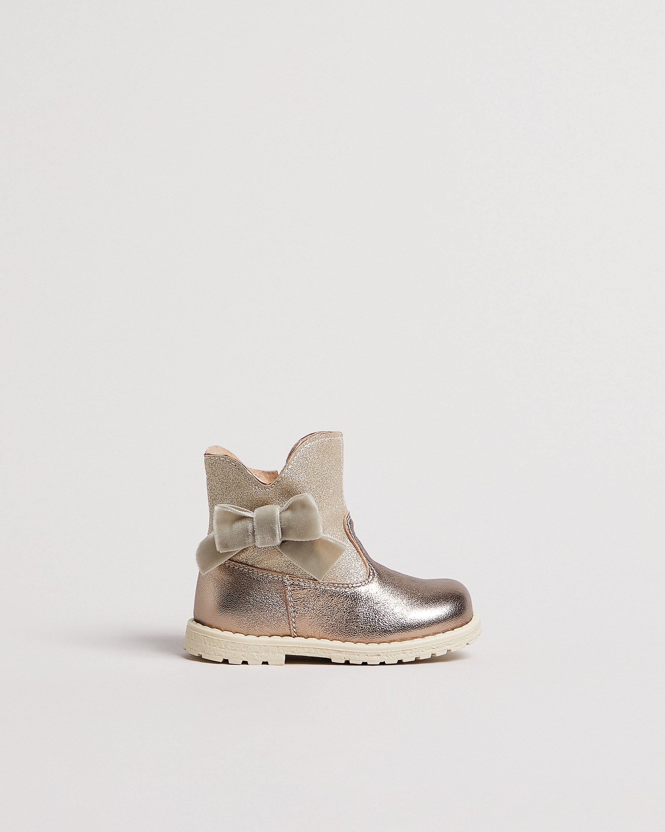 Junior Leather and Technical Fabric Bottines pour Filles
