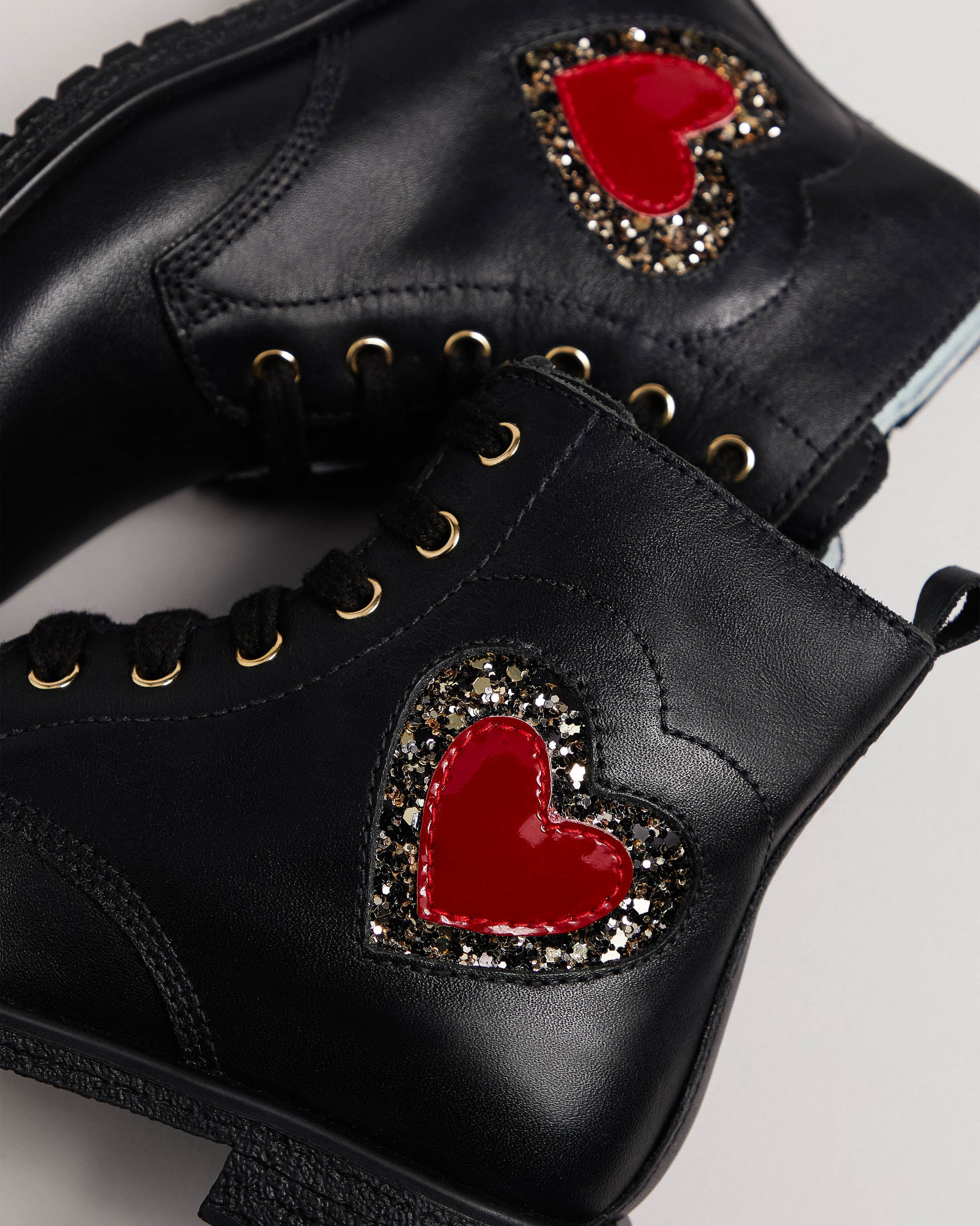 Junior Leather and Technical Fabric Brodequins pour Filles