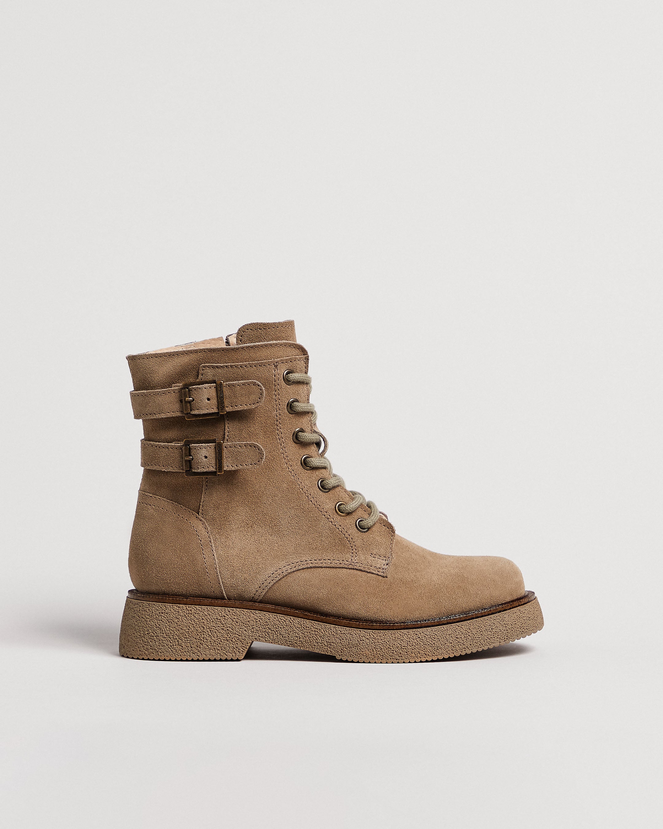 Teen Girls’ Leather Combat Boots