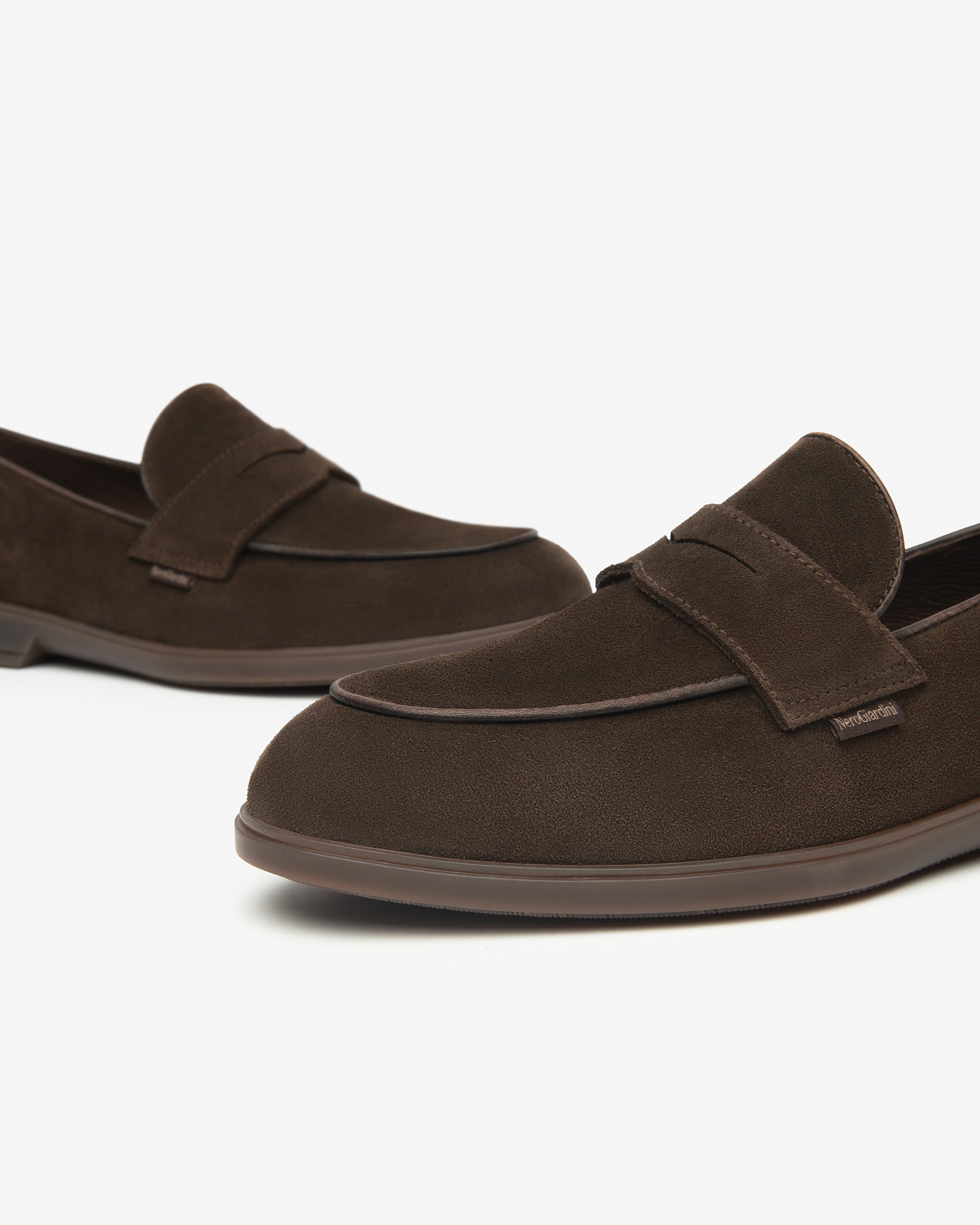 Mocassins Homme en Cuir Velours