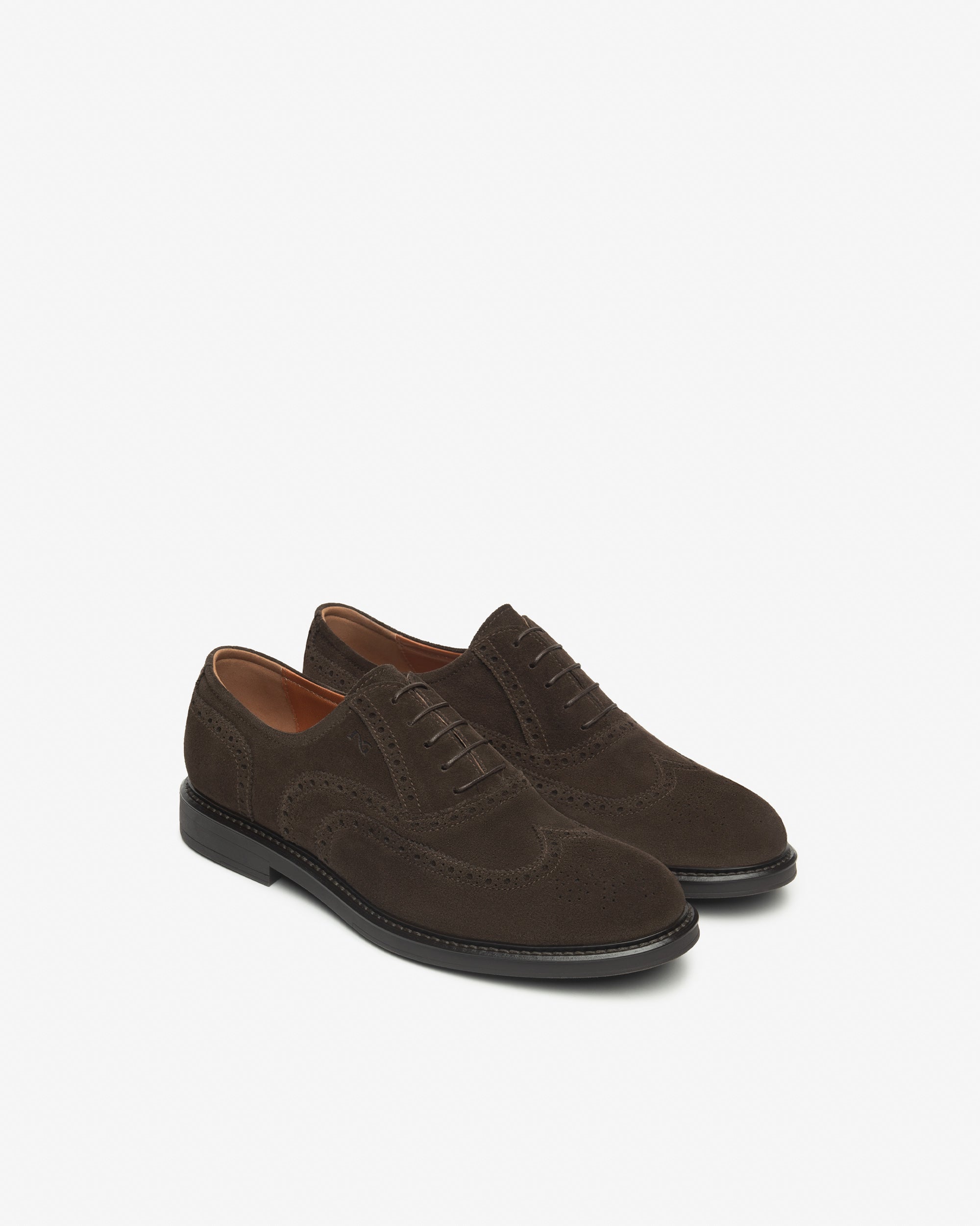 Chaussures à lacets Homme en Cuir Velours
