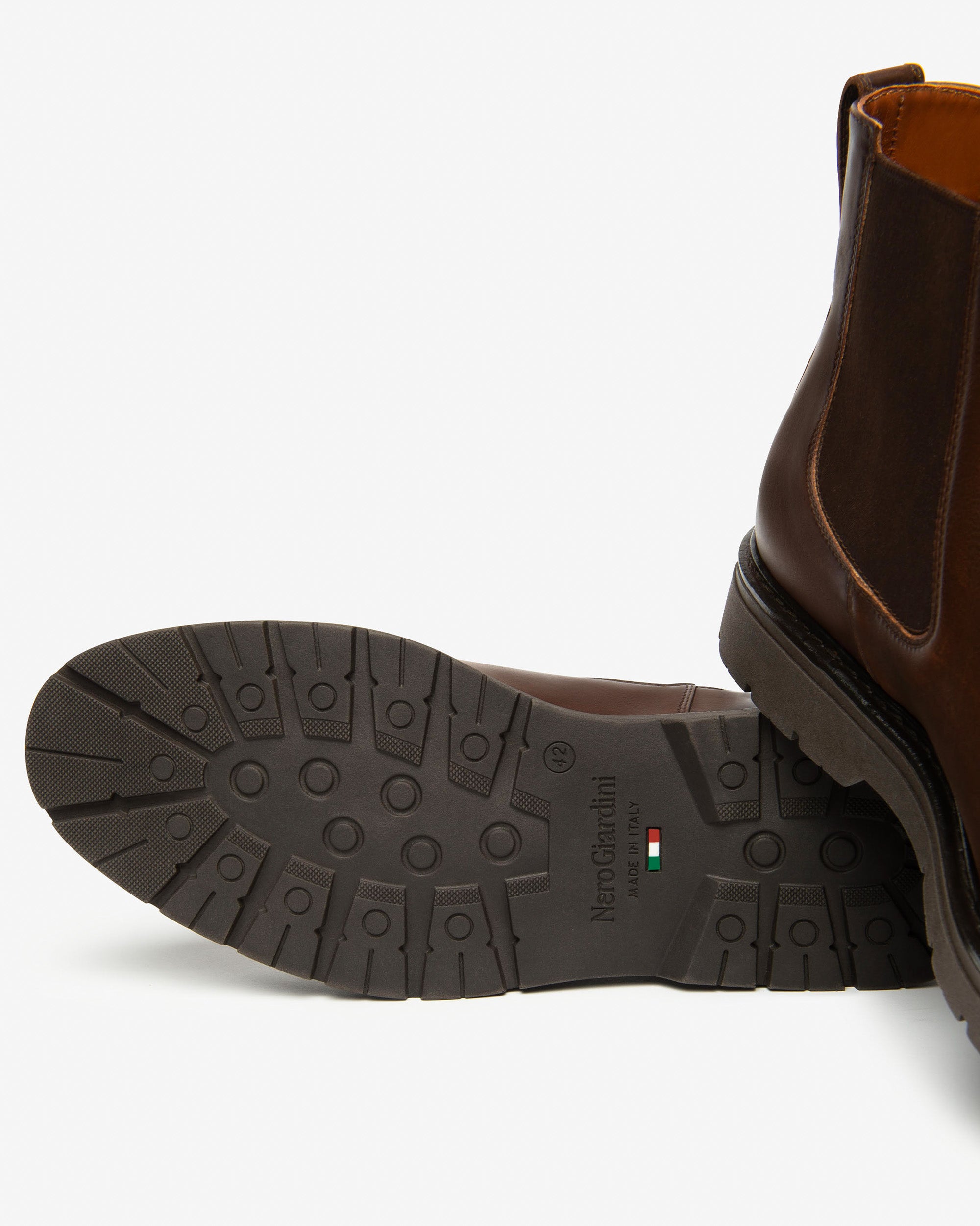 Кожаные мужские полусапоги челси