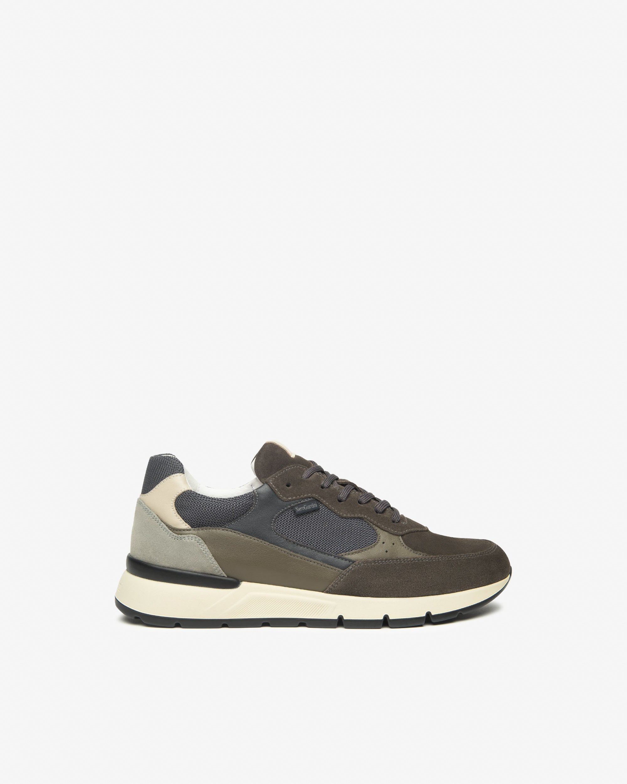 Sneakers Heren in Suède, Leder en Canvas