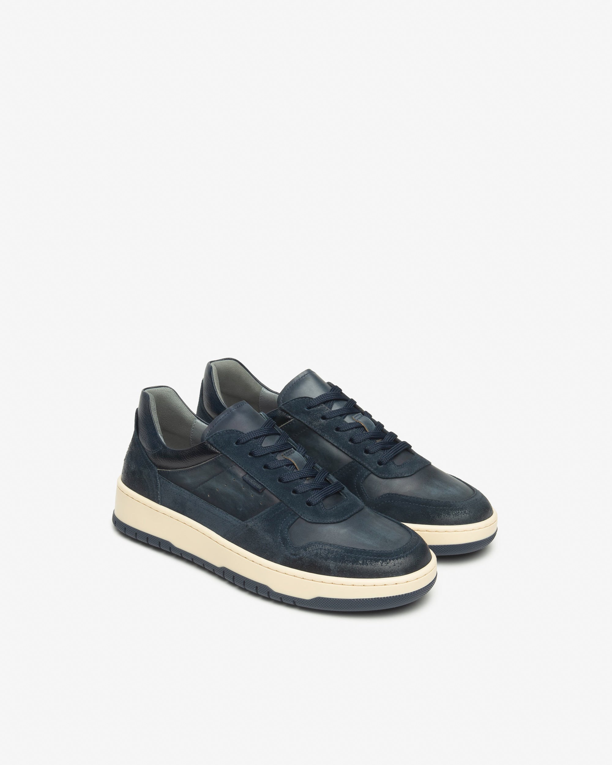 Sneakers Heren in Suède en Leder