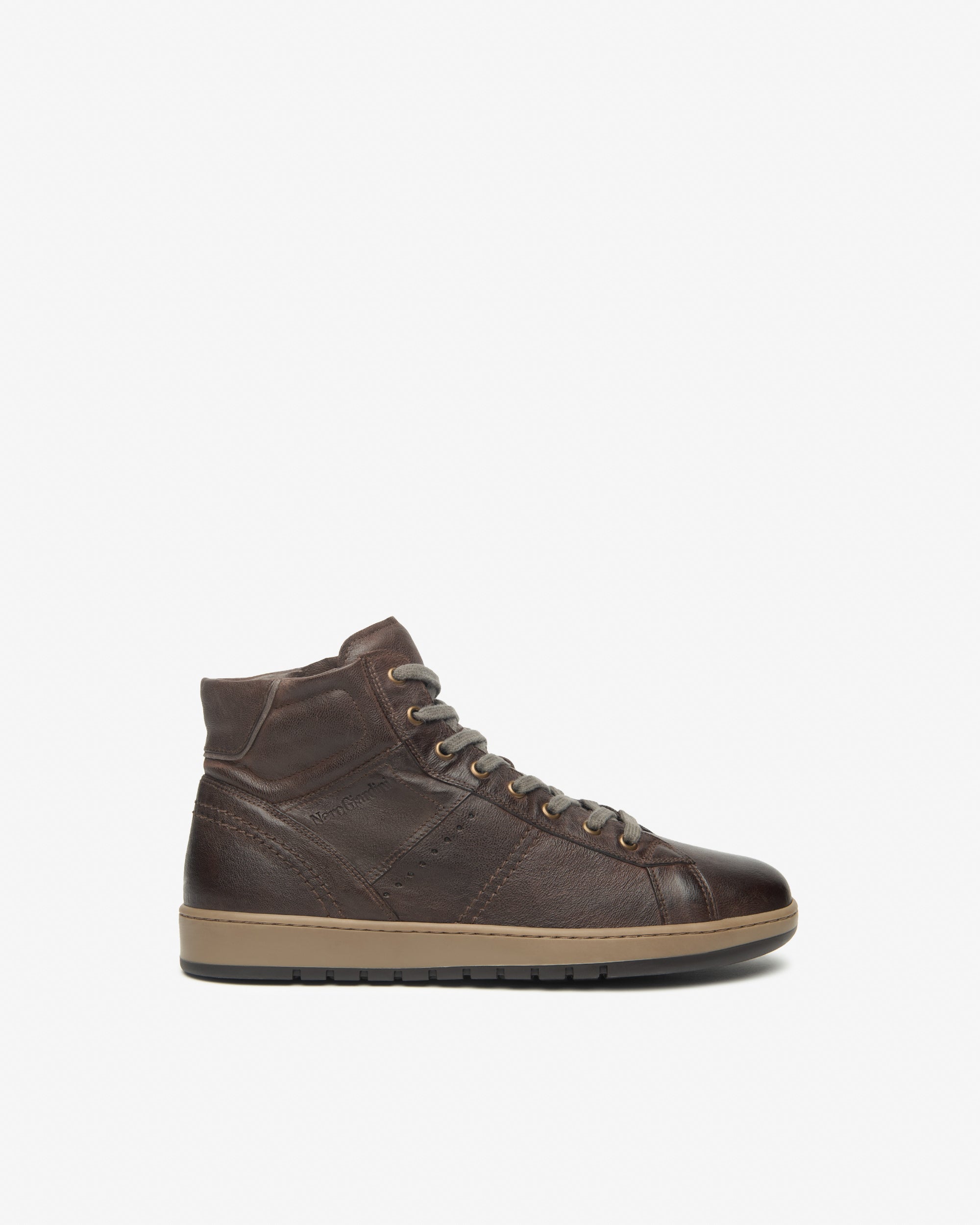 Sneakers Altas Hombre de Piel