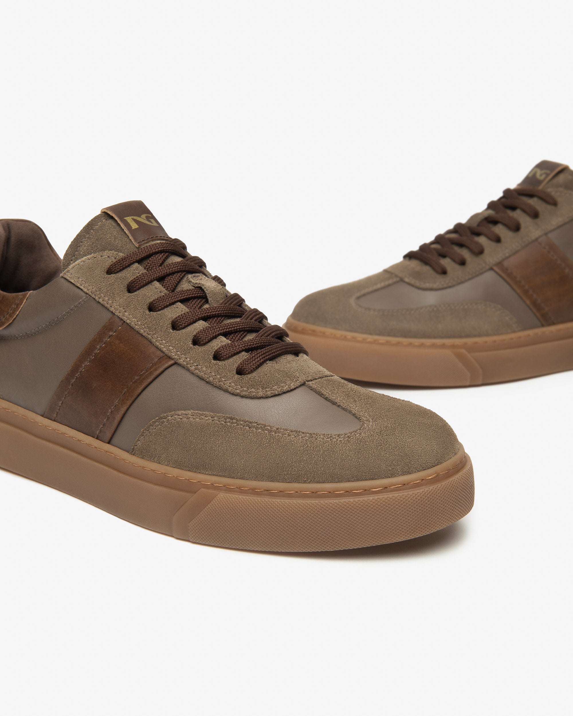 Sneakers Uomo in Pelle e Camoscio
