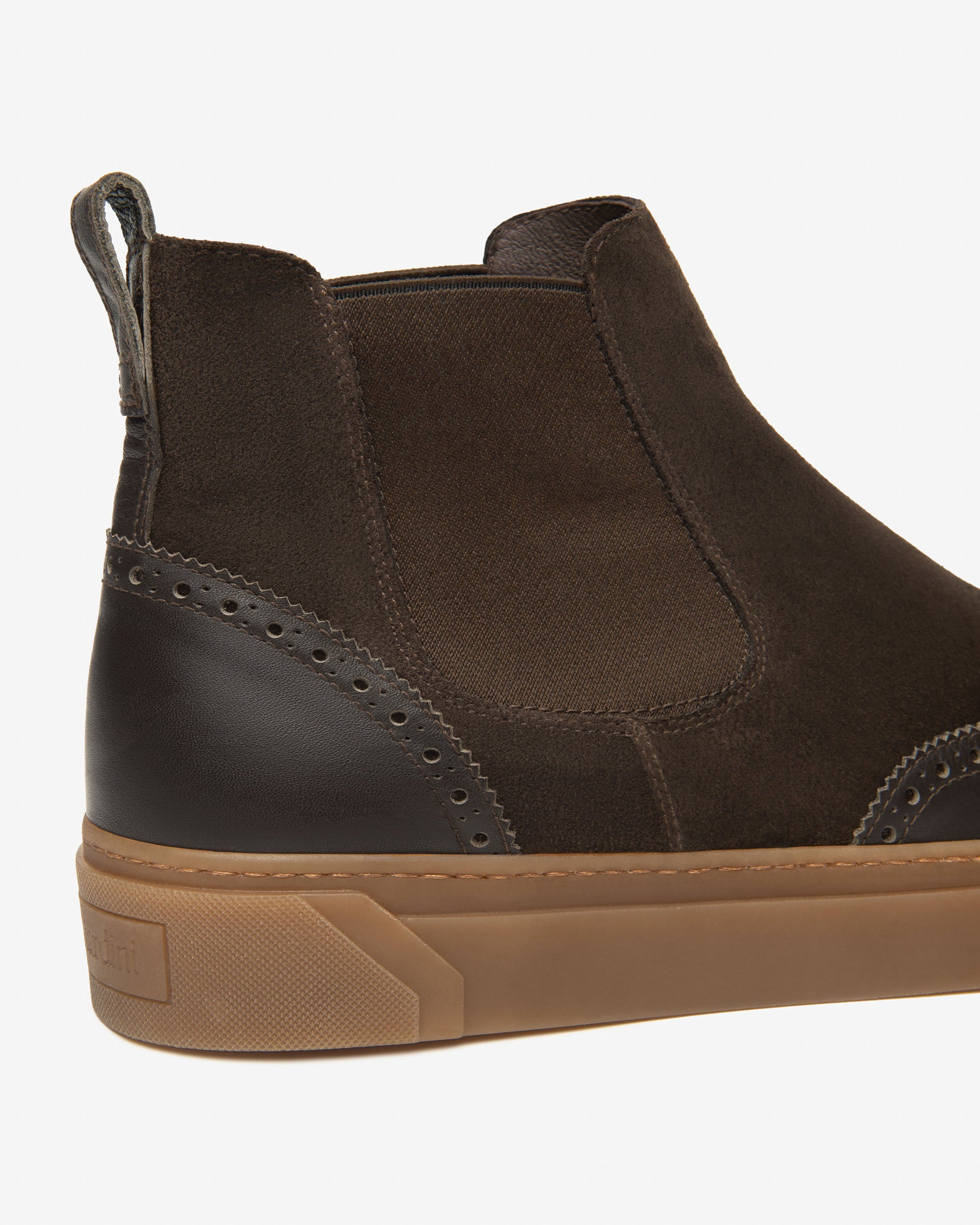 Мужские полусапоги челси из замши и кожи