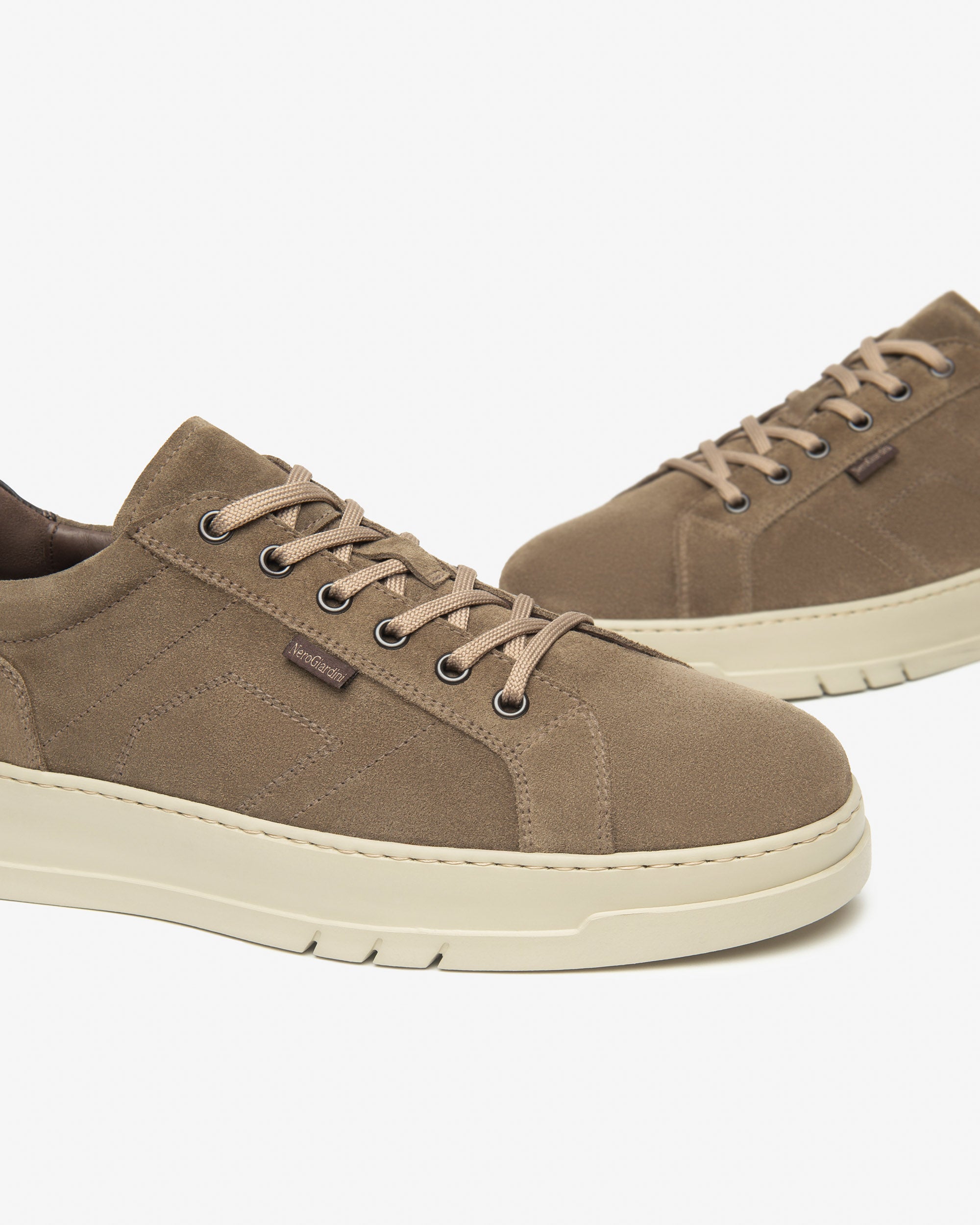 Sneakers Uomo in Pelle e Camoscio
