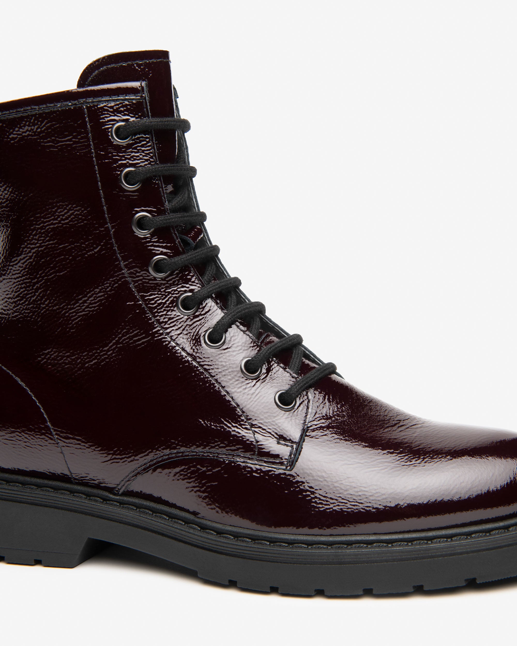 Bottines Motardes Femme en Vernis