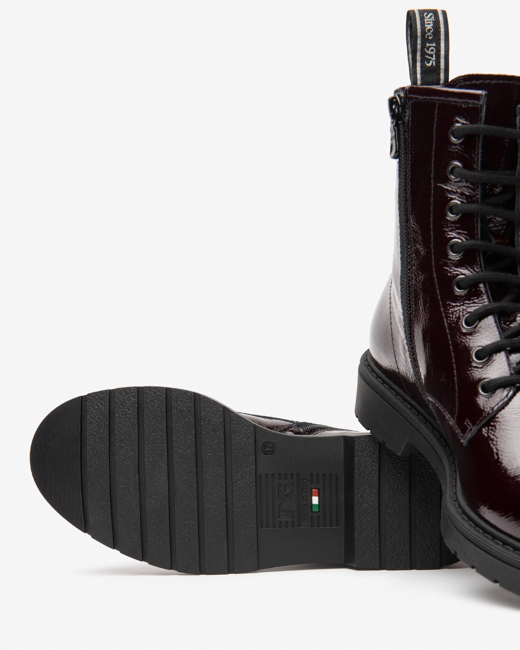 Bottines Motardes Femme en Vernis