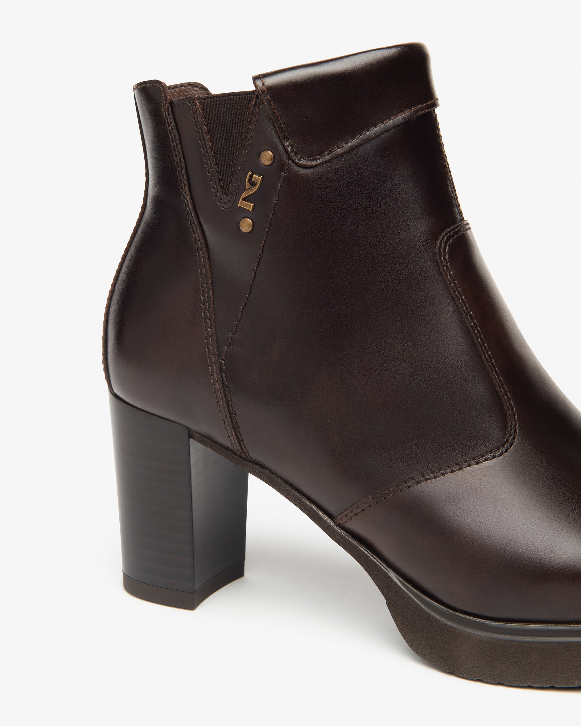 Damen-Stiefelette aus Leder