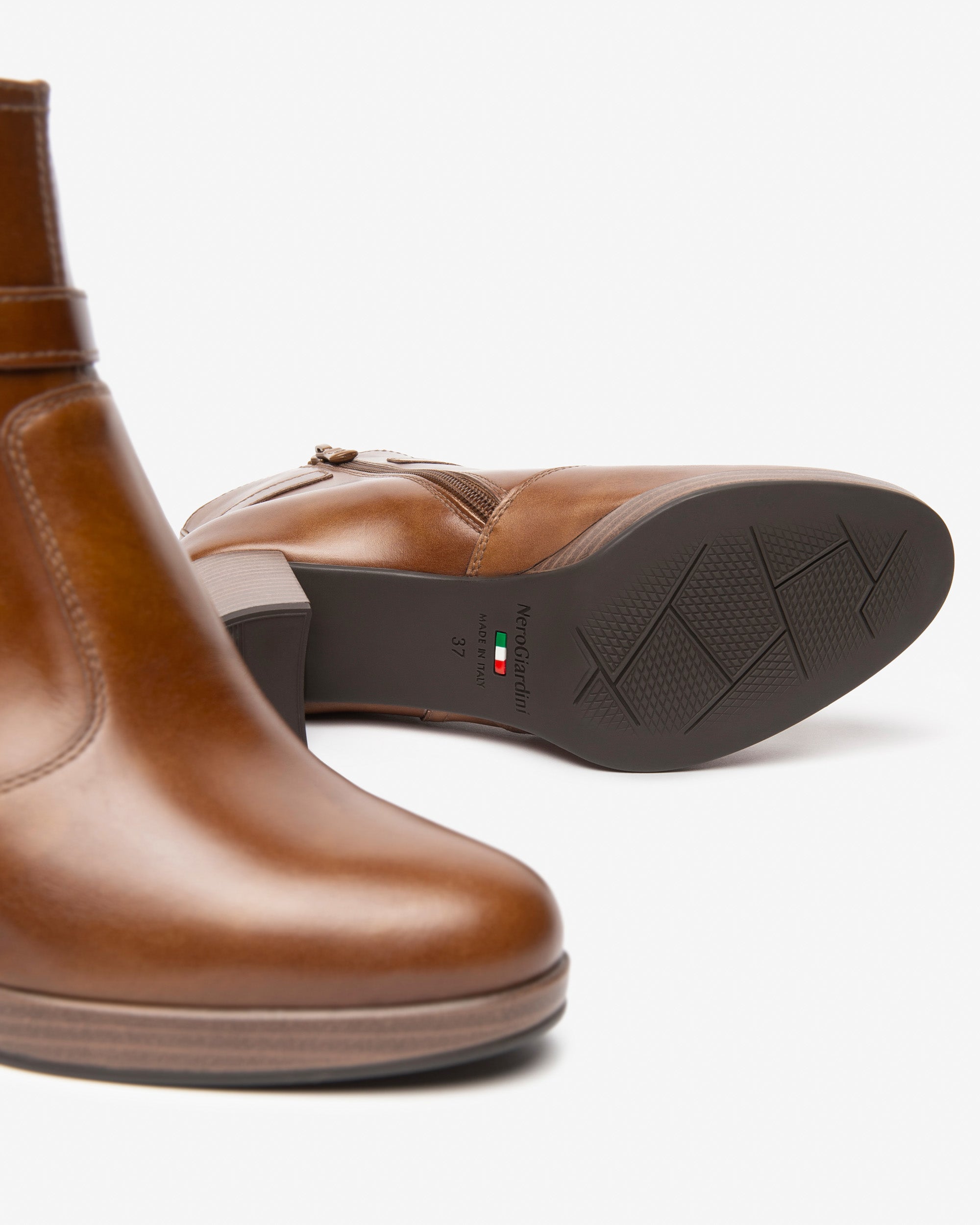 Damen-Stiefelette aus Leder
