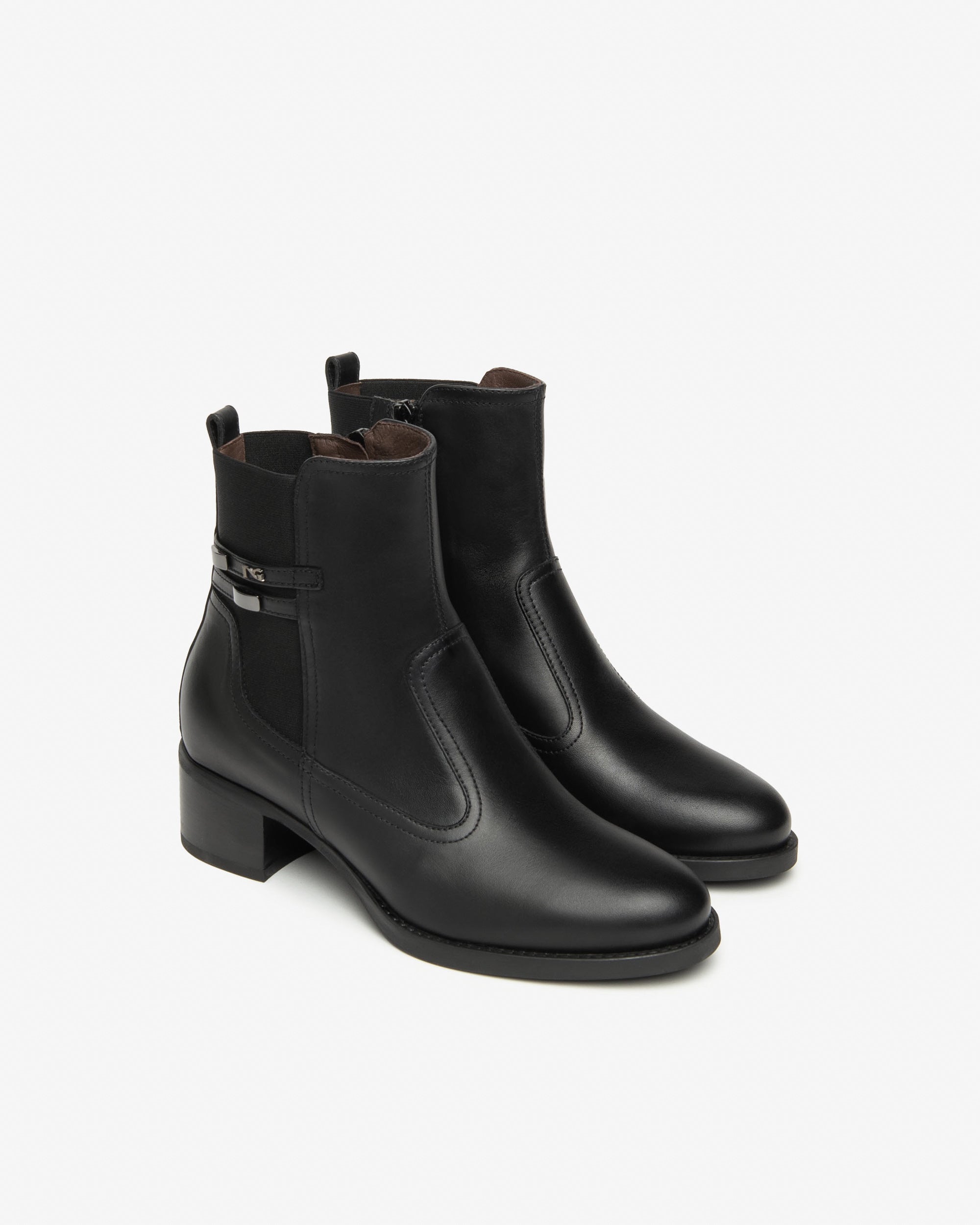 Stivaletti Donna in Pelle e Tessuto