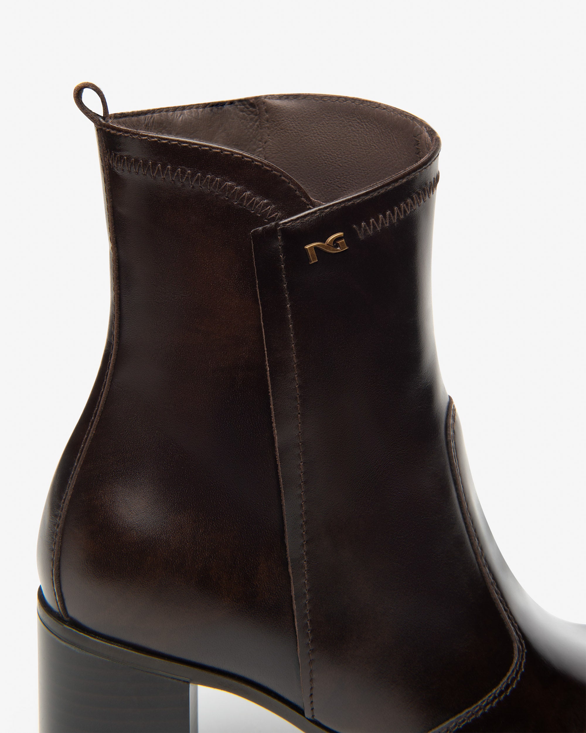 Damen-Stiefelette aus Leder