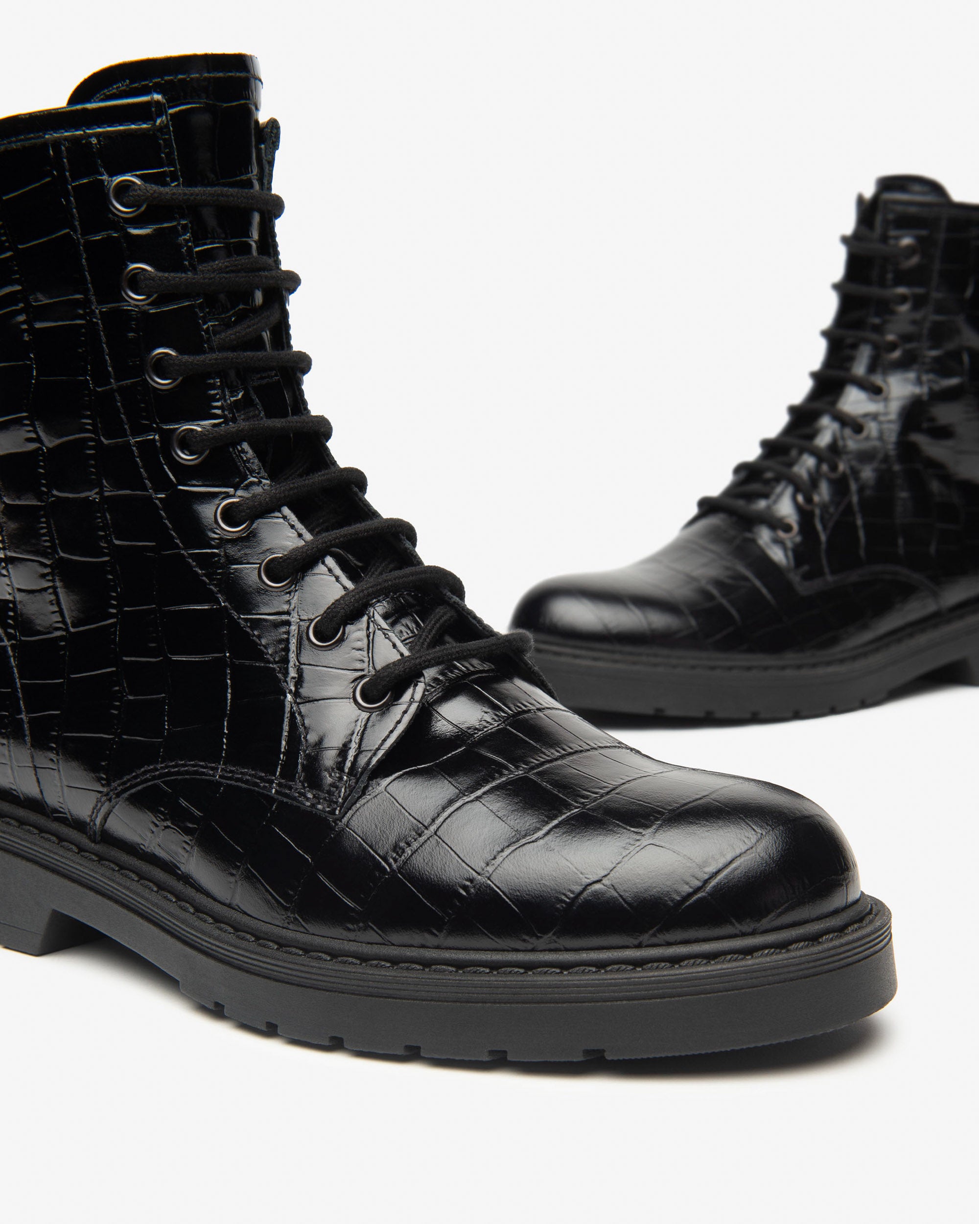 Bottines Motardes Femme en Cuir