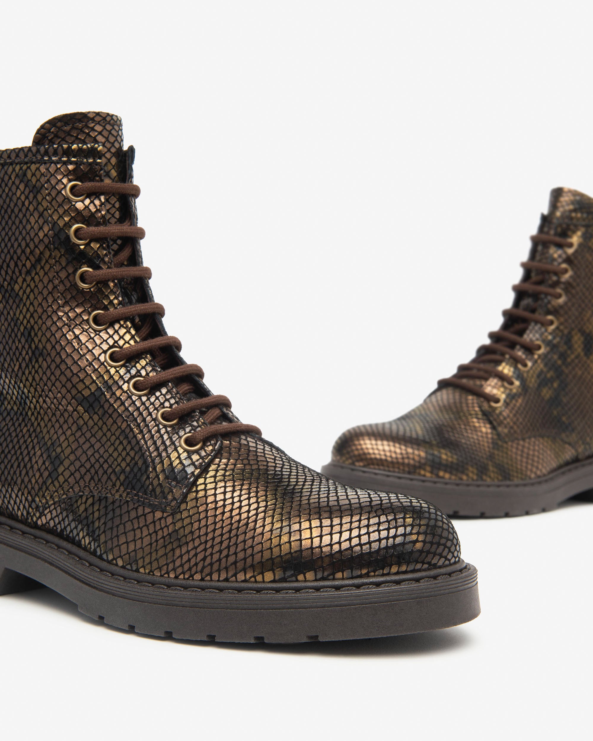 Botas militares Mujer de Piel