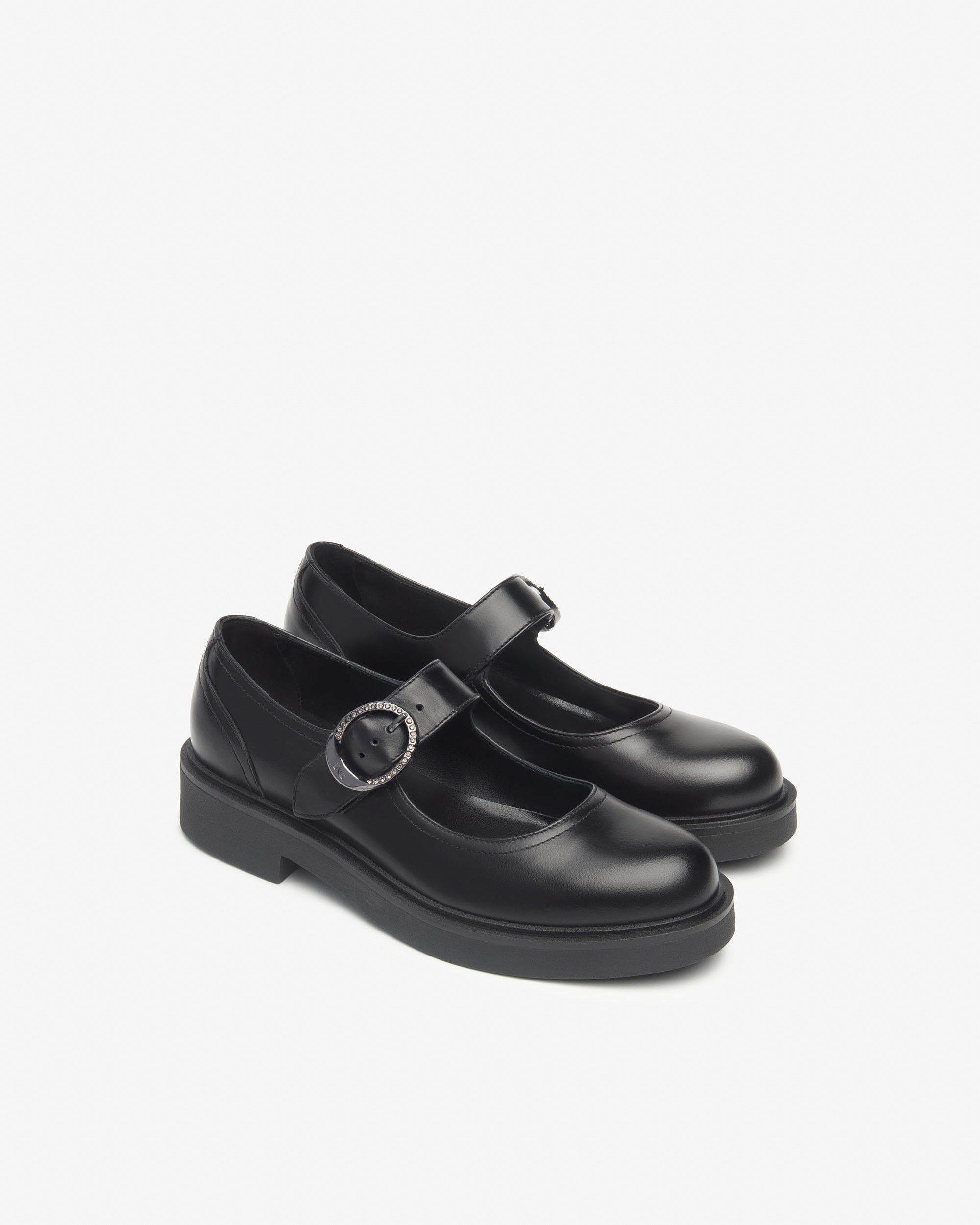 Women's Leather Mary Janes Black Footwear | NeroGiardini