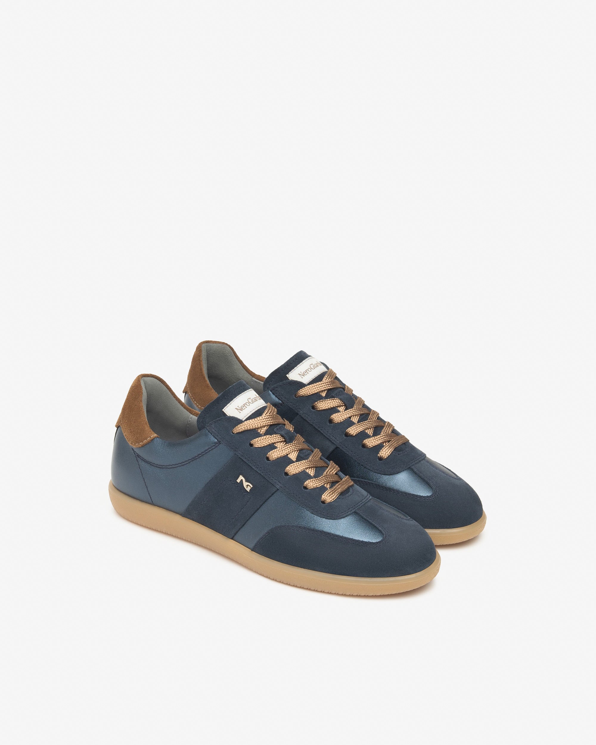 Sneakers Dames in Leder en Suède