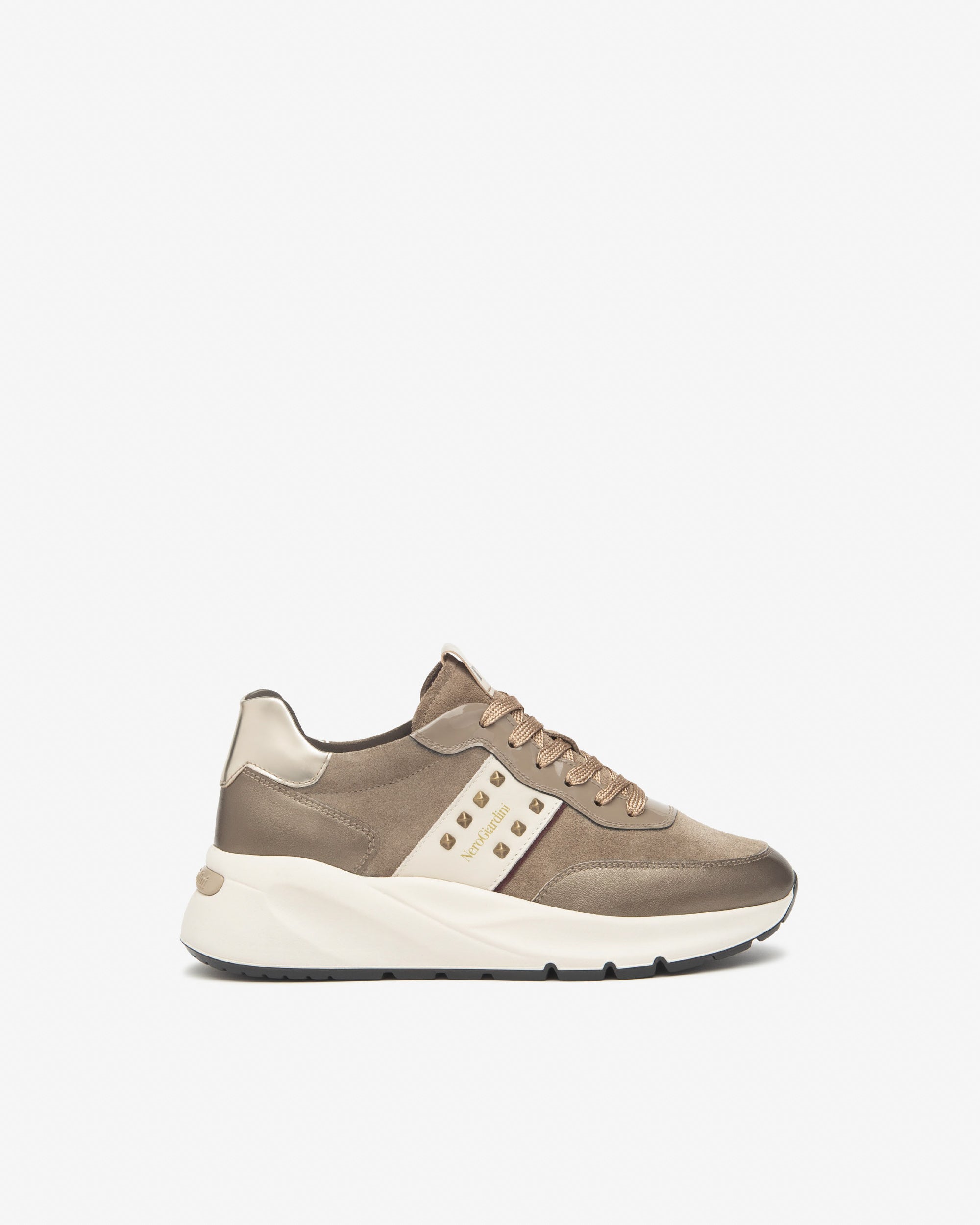 Sneakers Dames in Leder, Suède en Technisch Materiaal